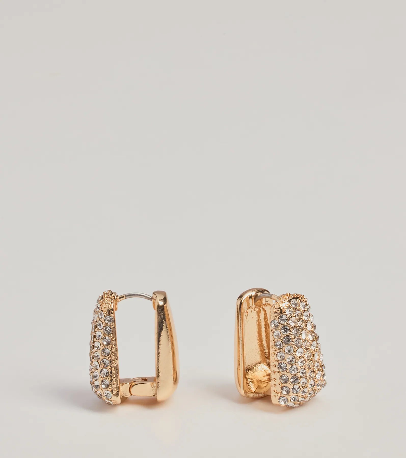 Premium Rhinestone Huggie Earrings - Ultimate Statement Piece