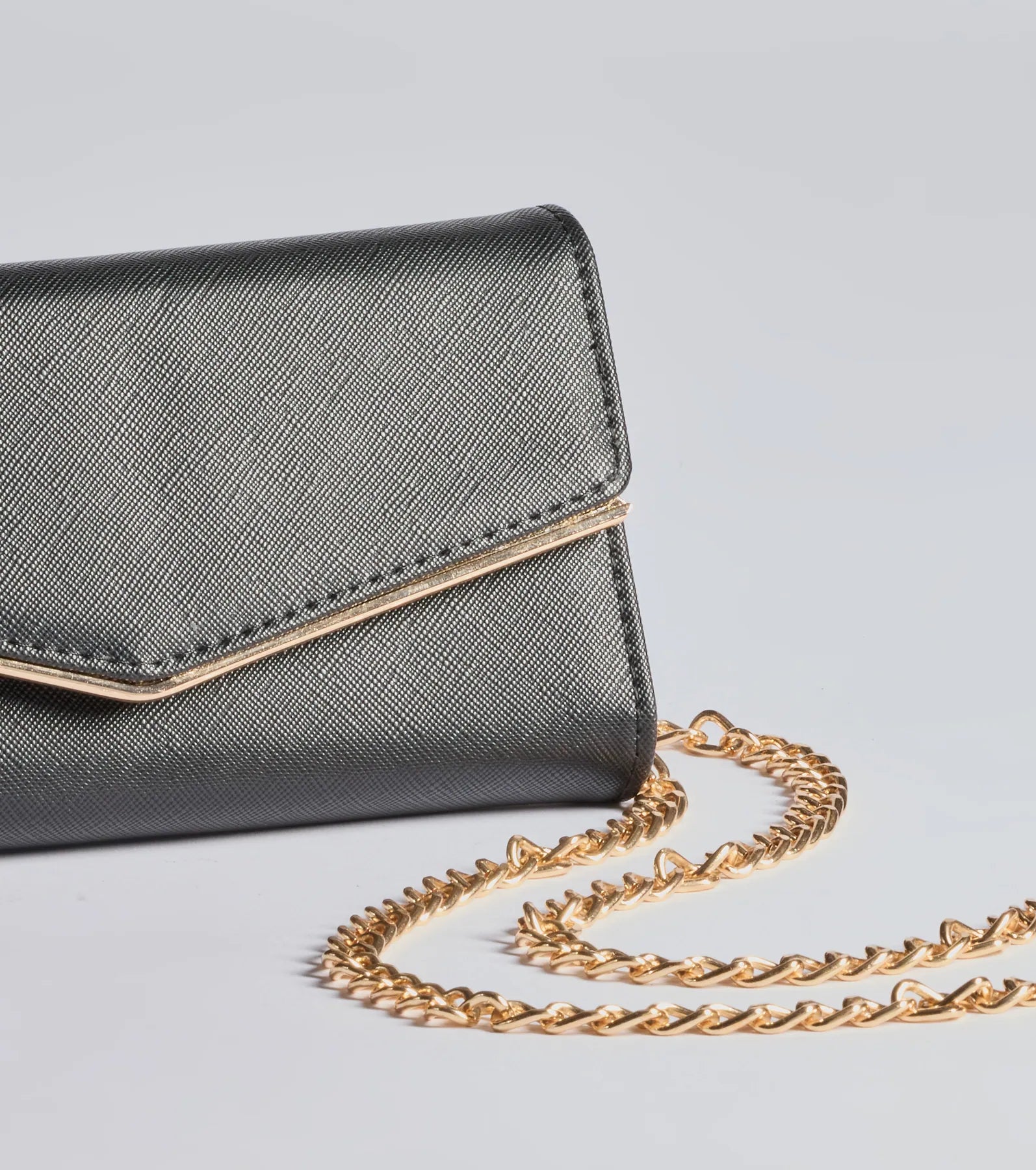 Premium Faux Leather Envelope Wristlet - Classic & Chic