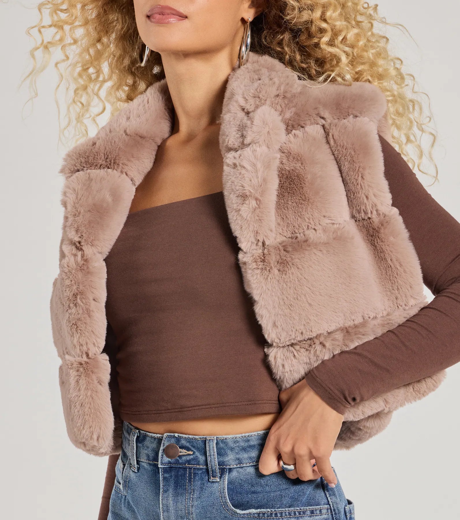 Premium Faux Fur Cropped Vest - Ultimate Winter Style