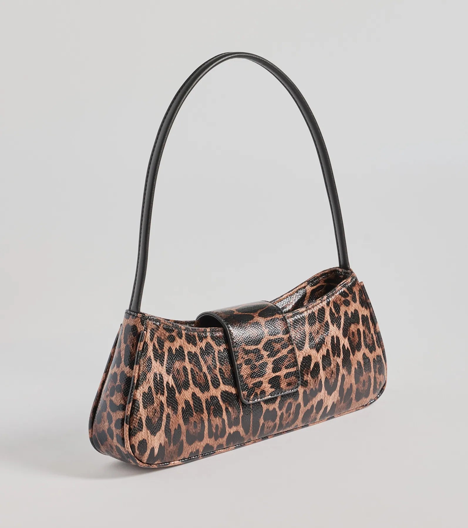 Ultimate Wild Cutie Leopard Faux Leather Shoulder Bag