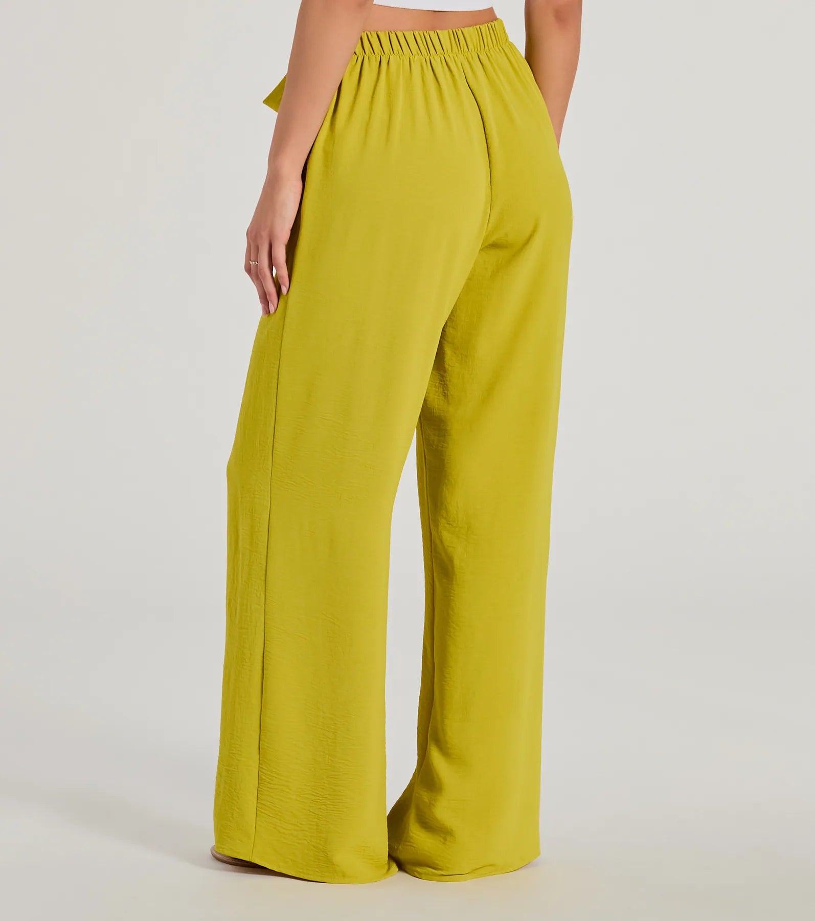 Premium Coastal Chic Tie-Waist Wide-Leg Pants