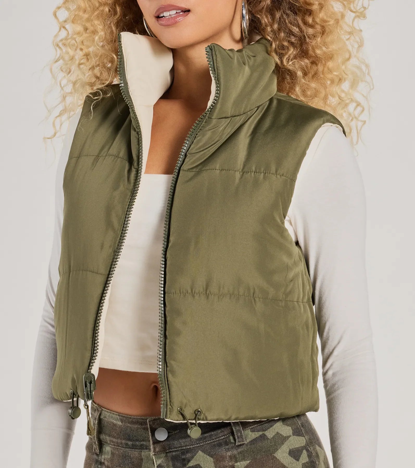 Ultimate Reversible Cropped Puffer Vest - Casual & Stylish