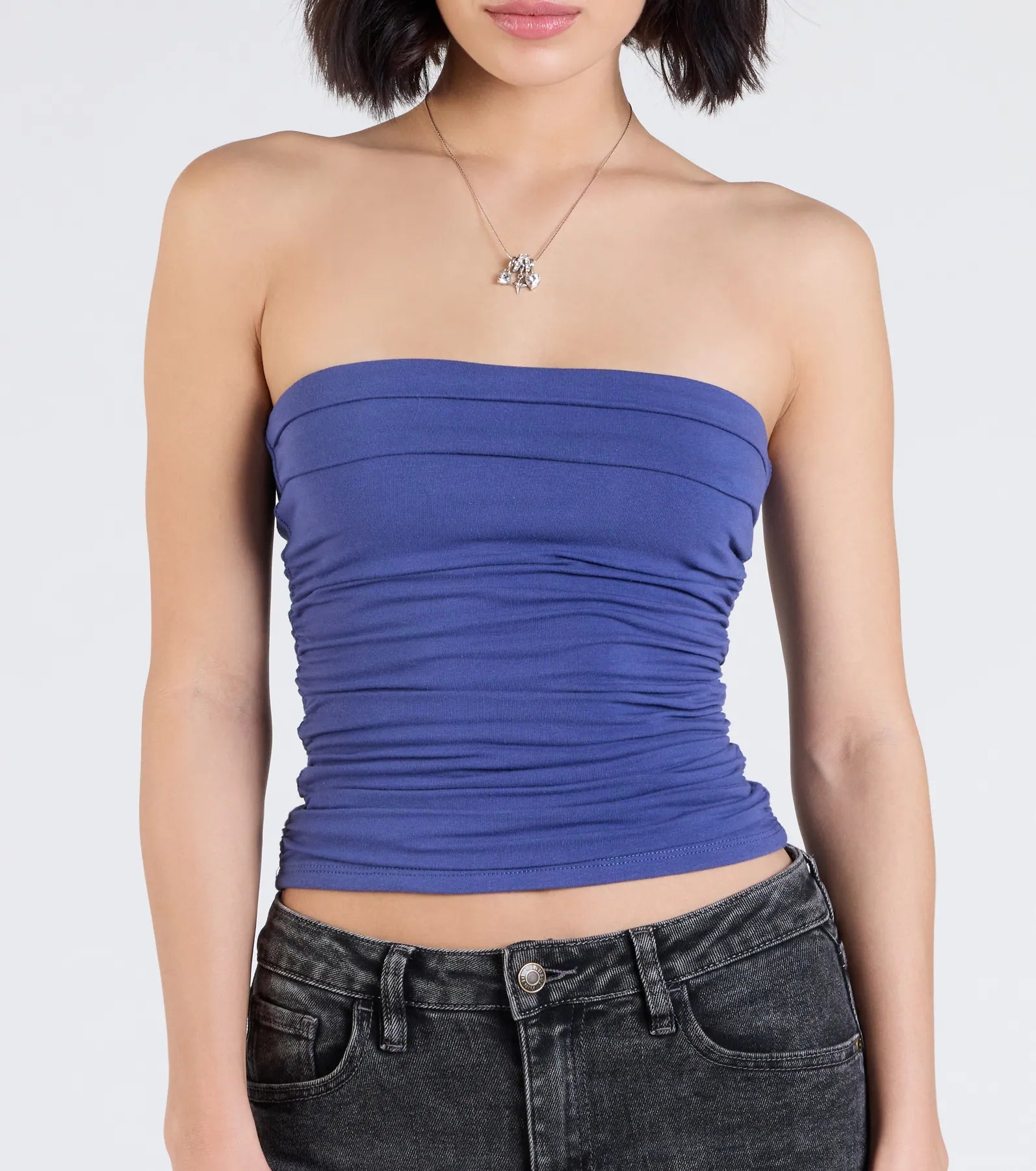 Ultimate Ruched Knit Tube Top - Flattering & Trendy