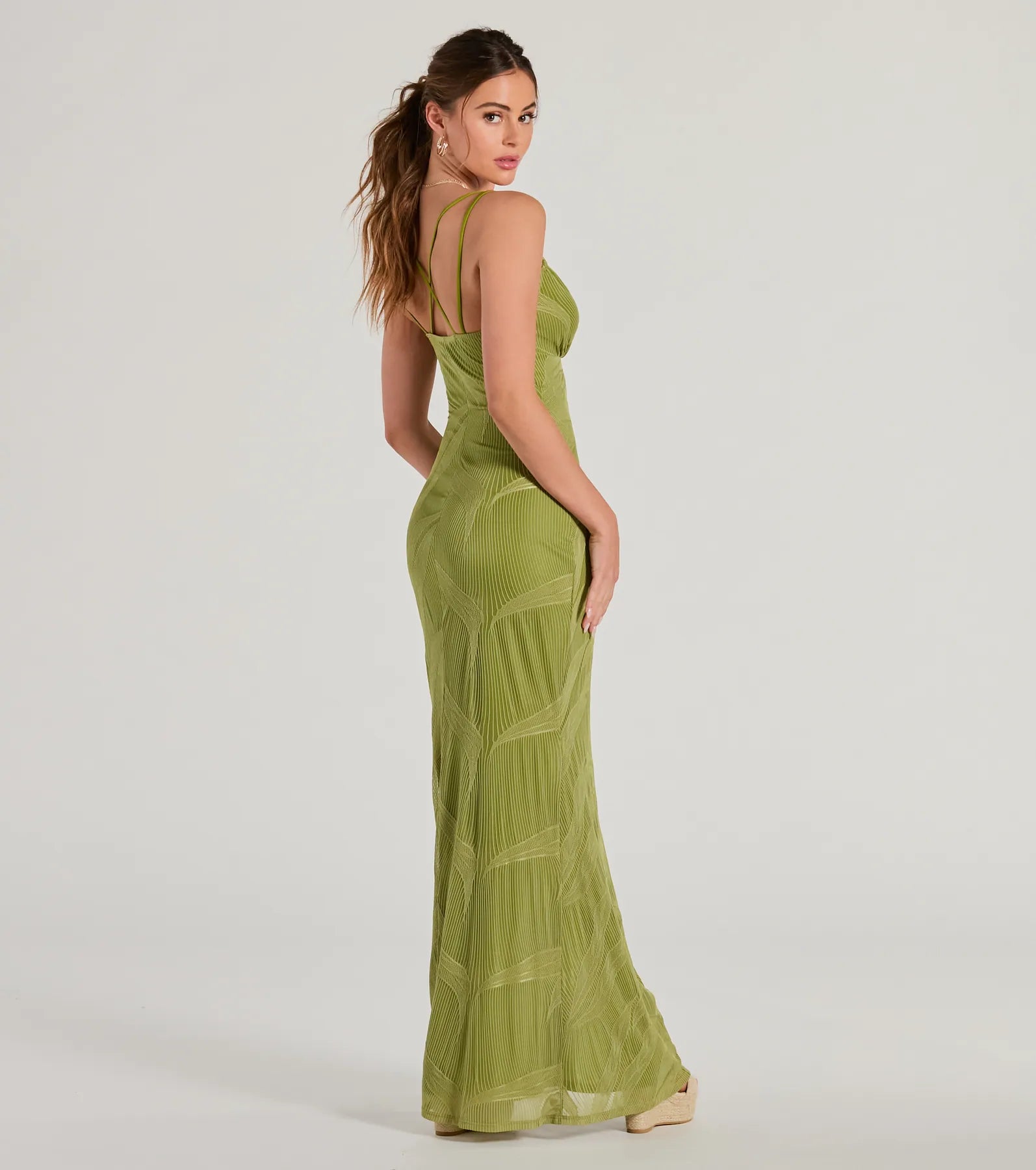 Premium Sunshine & Good Times V-Neck Mermaid Maxi Dress