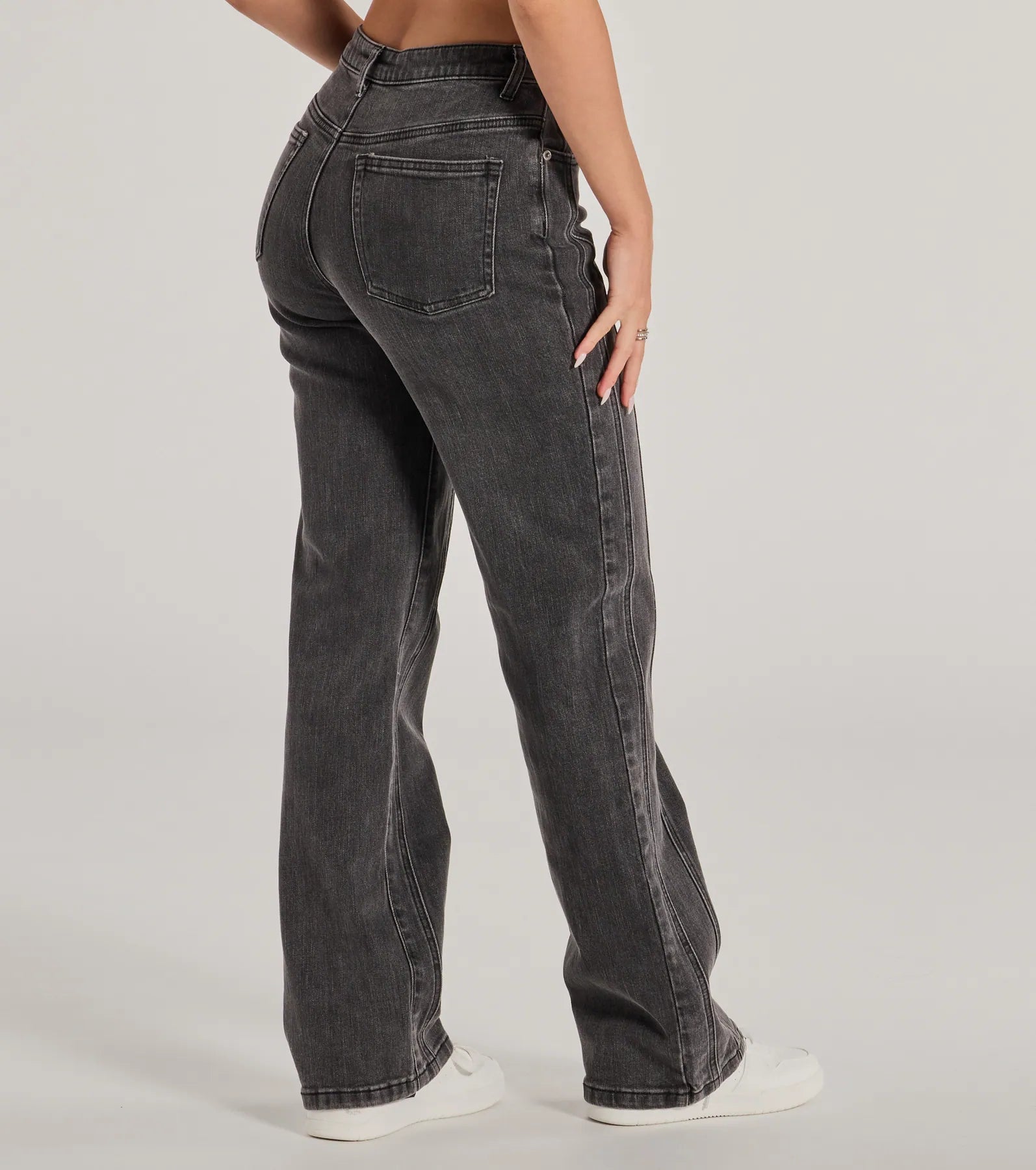 Ultimate High-Rise Straight Leg Denim Jeans - Vintage-Inspired Style