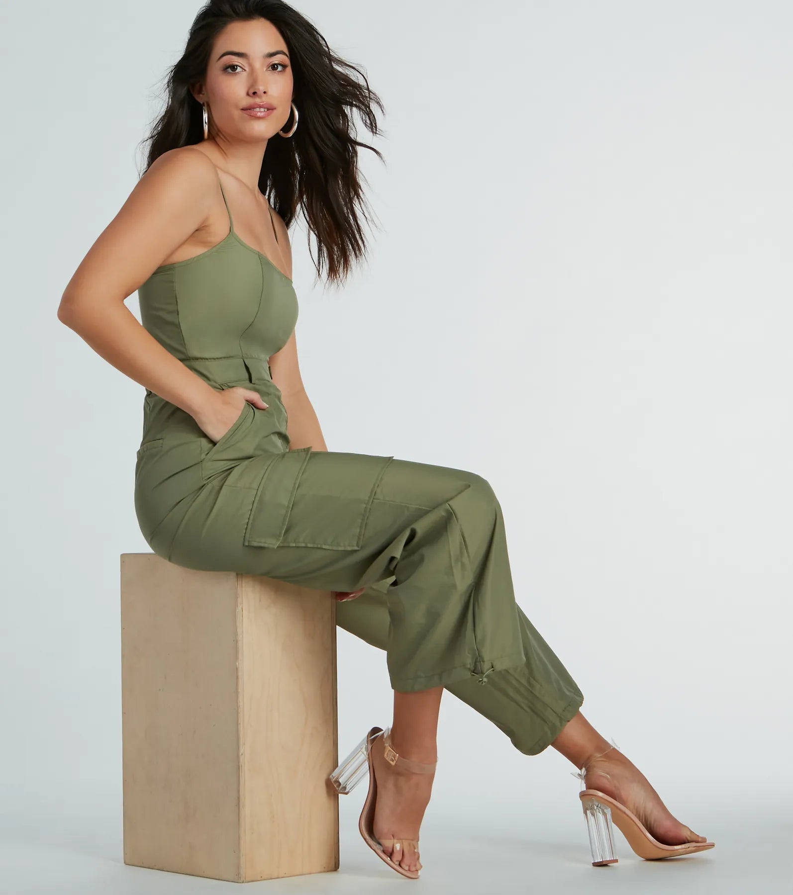 Premium Nylon Cargo Jumpsuit - Ultimate Casual Getaway Style