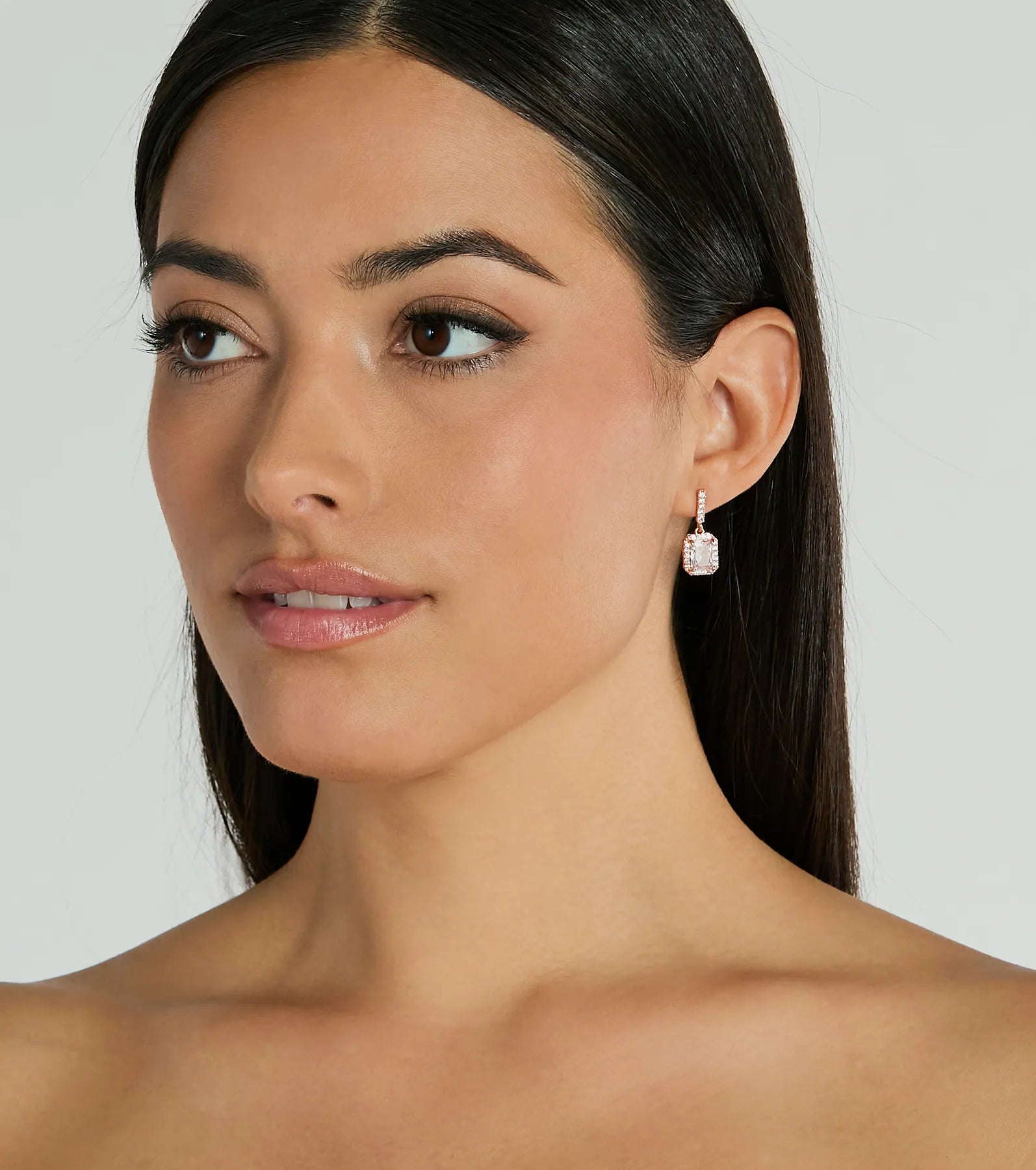 Premium Glitzy Goals Cubic Zirconia Drop Earrings