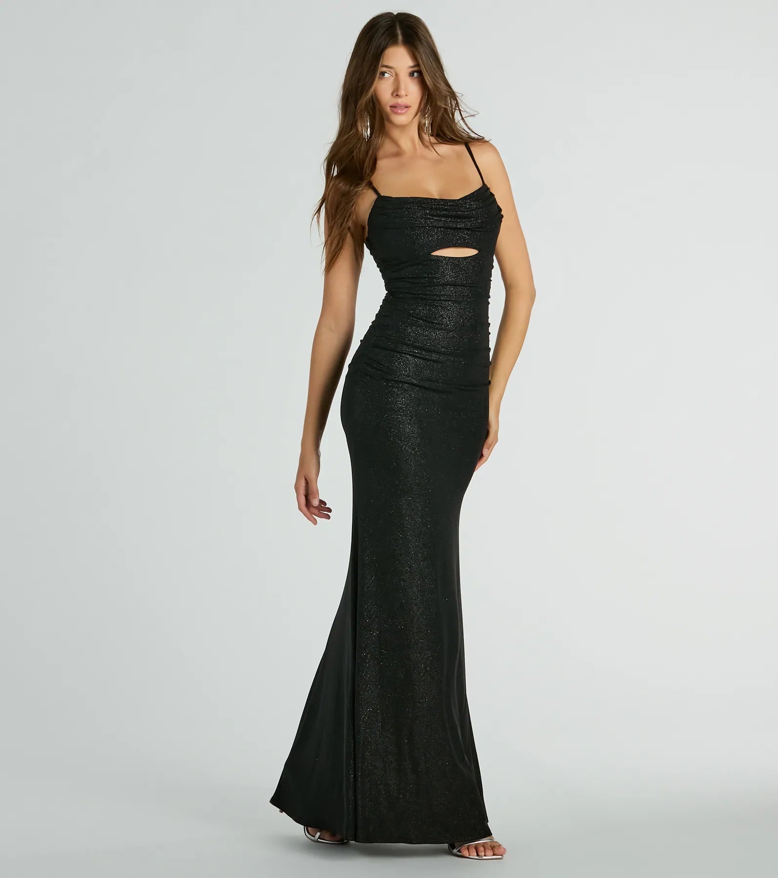 Ultimate Harley Glitter Cutout Evening Dress