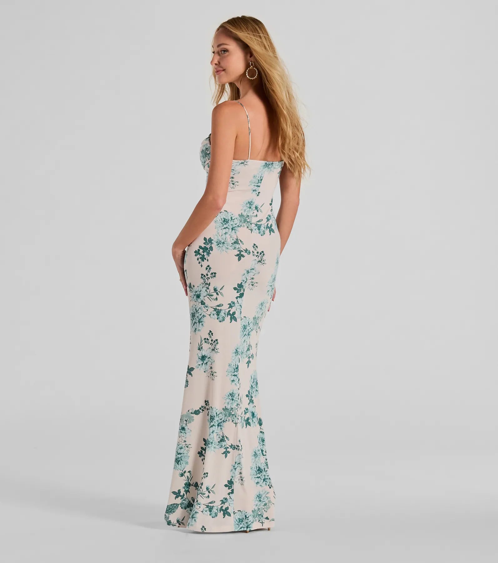 Ultimate Floral Maxi Dress - Cowl Neck & Sweet Silhouette