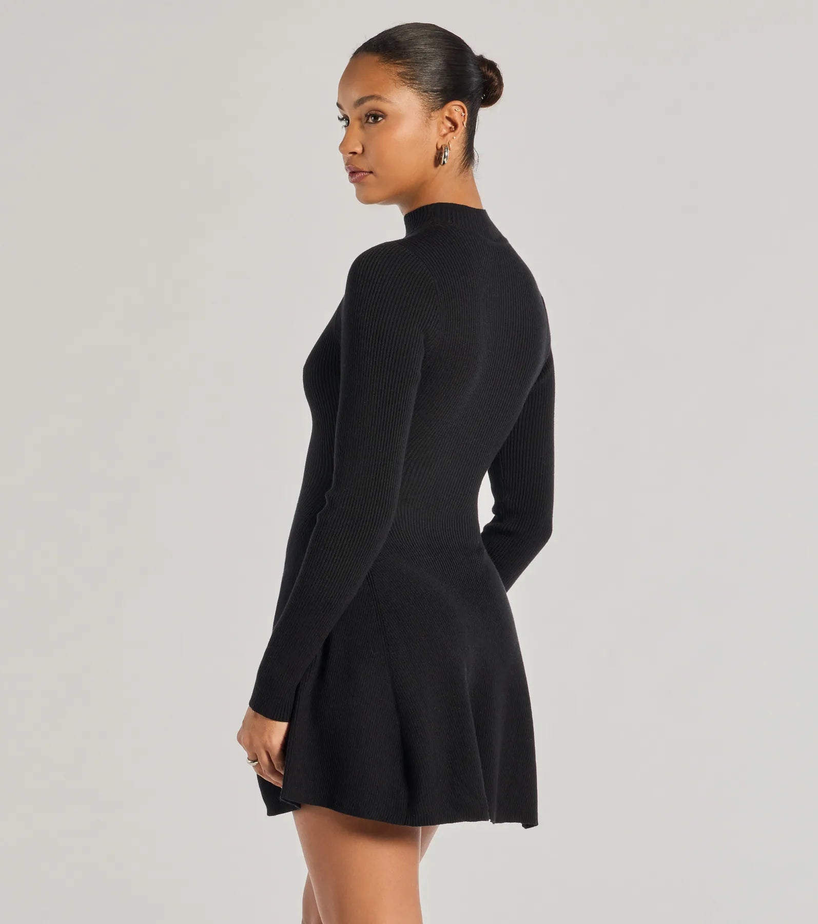 Ultimate Cozy Mock Neck Skater Dress - Perfect Fit & Style