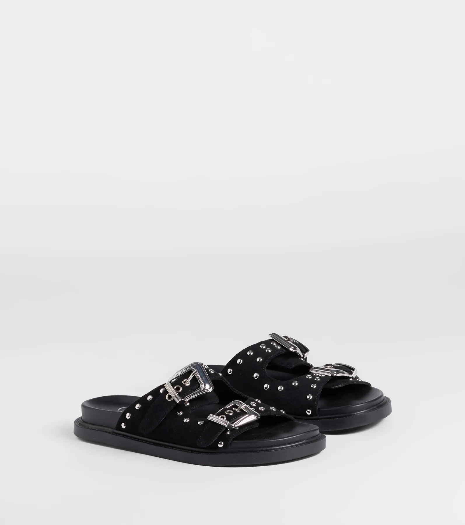 Ultimate Cool Girl Studded Western Buckle Sandals