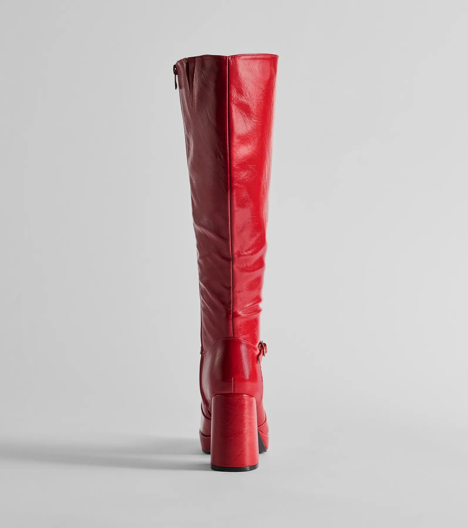 Premium Faux Leather Under-The-Knee Boots - Ultimate Style Statement