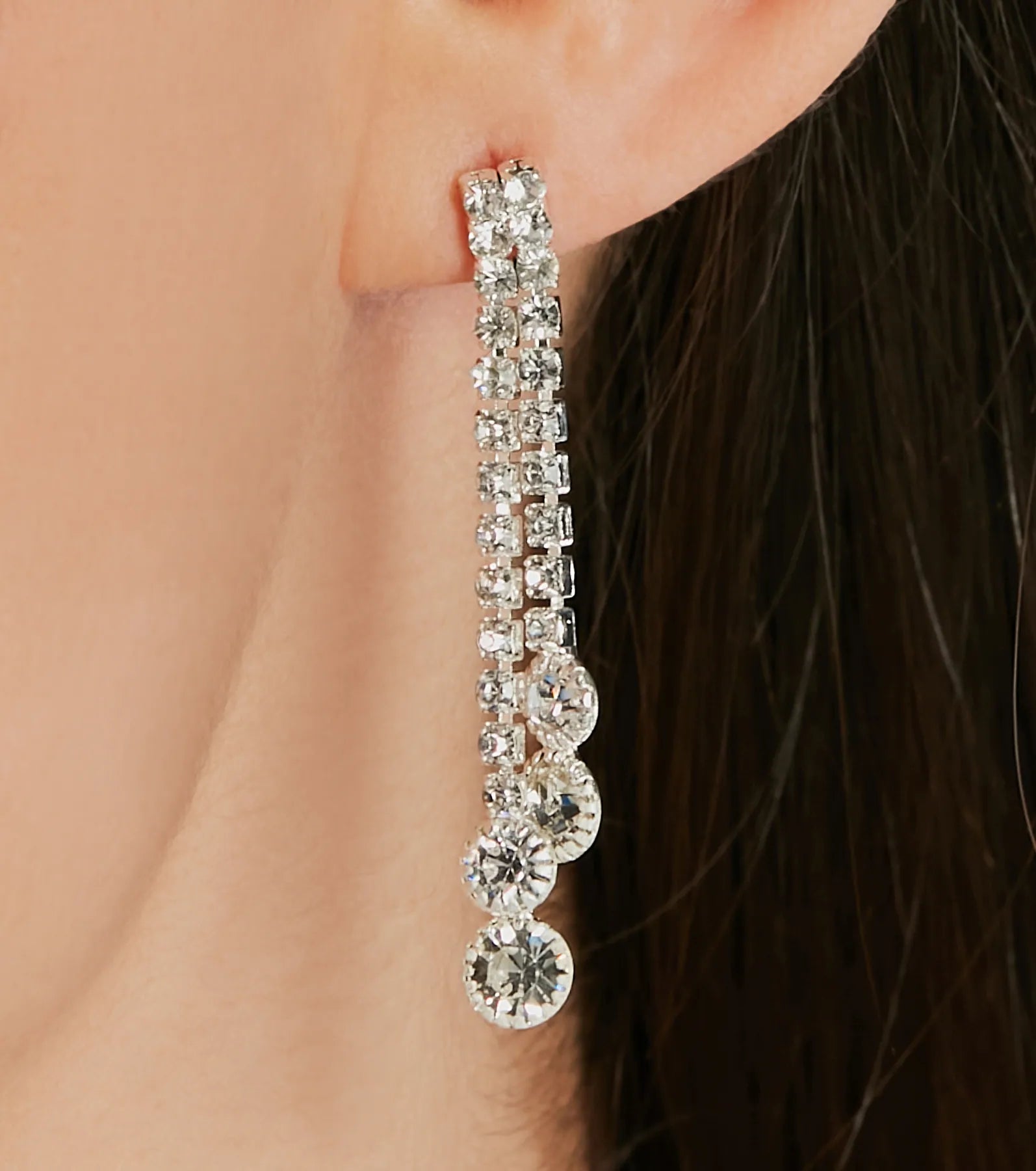 Ultimate Elegance: Premium Rhinestone Necklace & Earrings Set