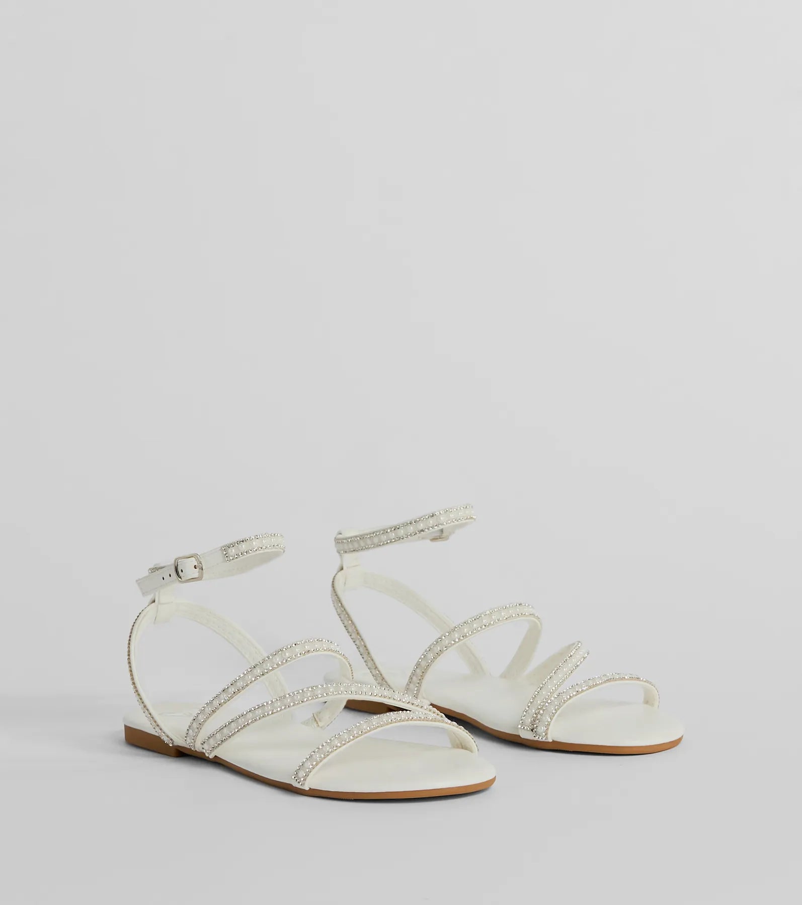 Ultimate Elegance Crystal & Pearl Strappy Sandals