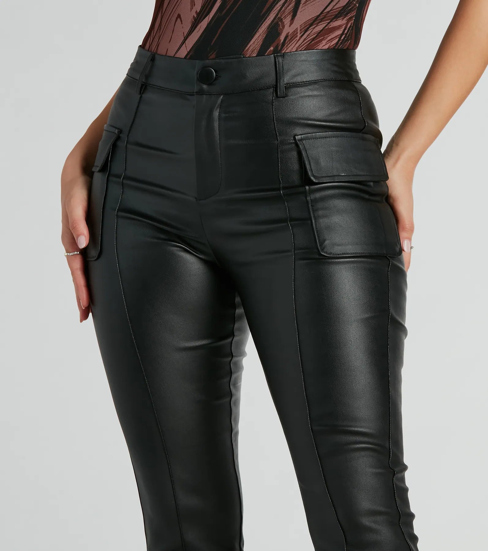 Premium Faux Leather Straight-Leg Pants - Ultimate Style Upgrade