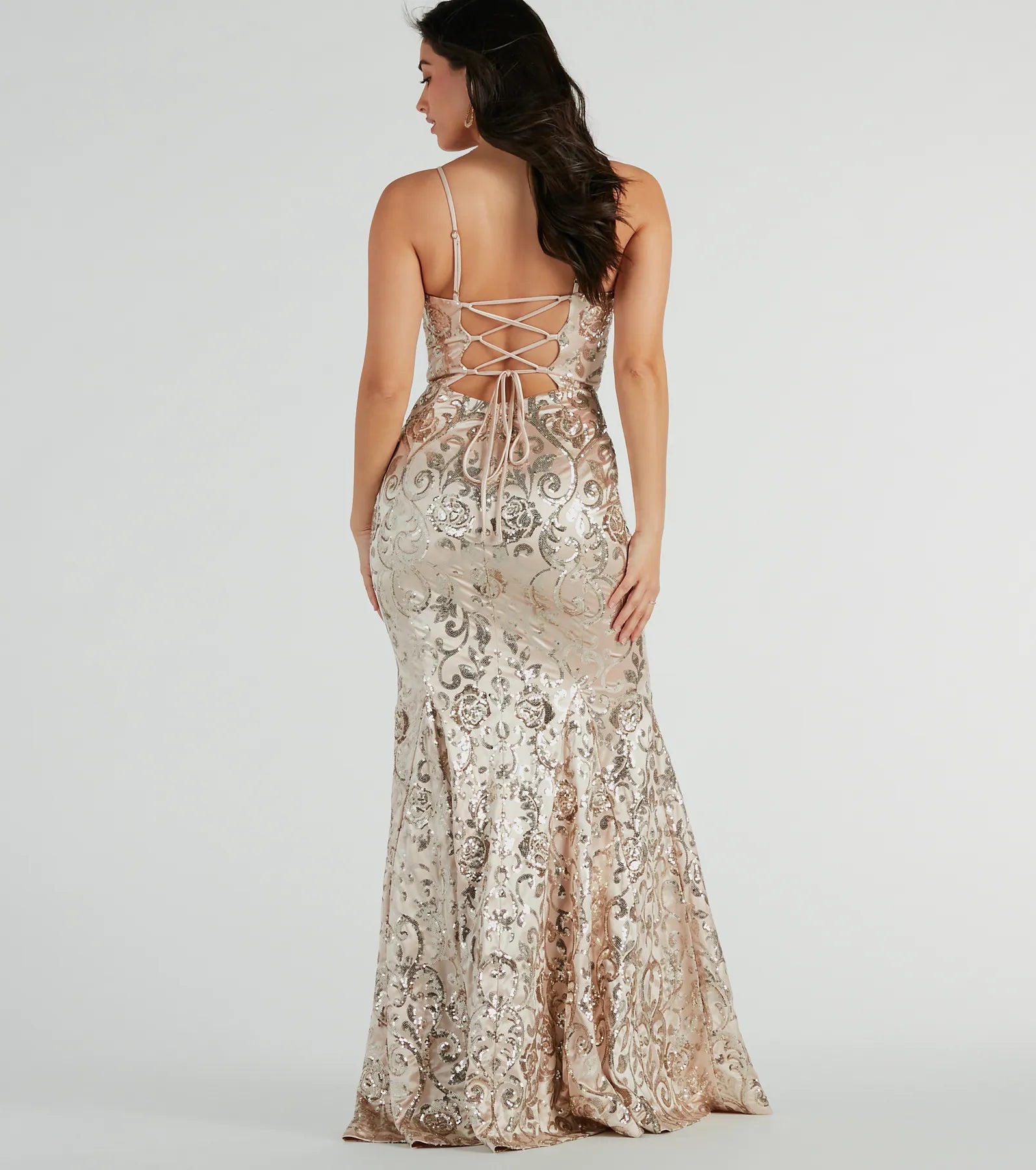 Ultimate Carly Sequin Mermaid Gown - Elegant Formal Dress for Special Occasions