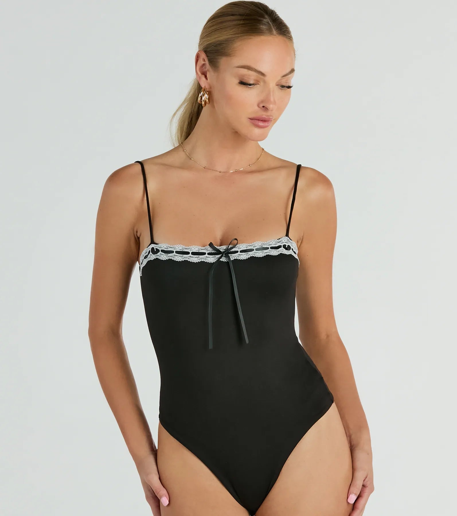Premium Darling Sass Bodysuit: Ultimate Lace Trim Elegance
