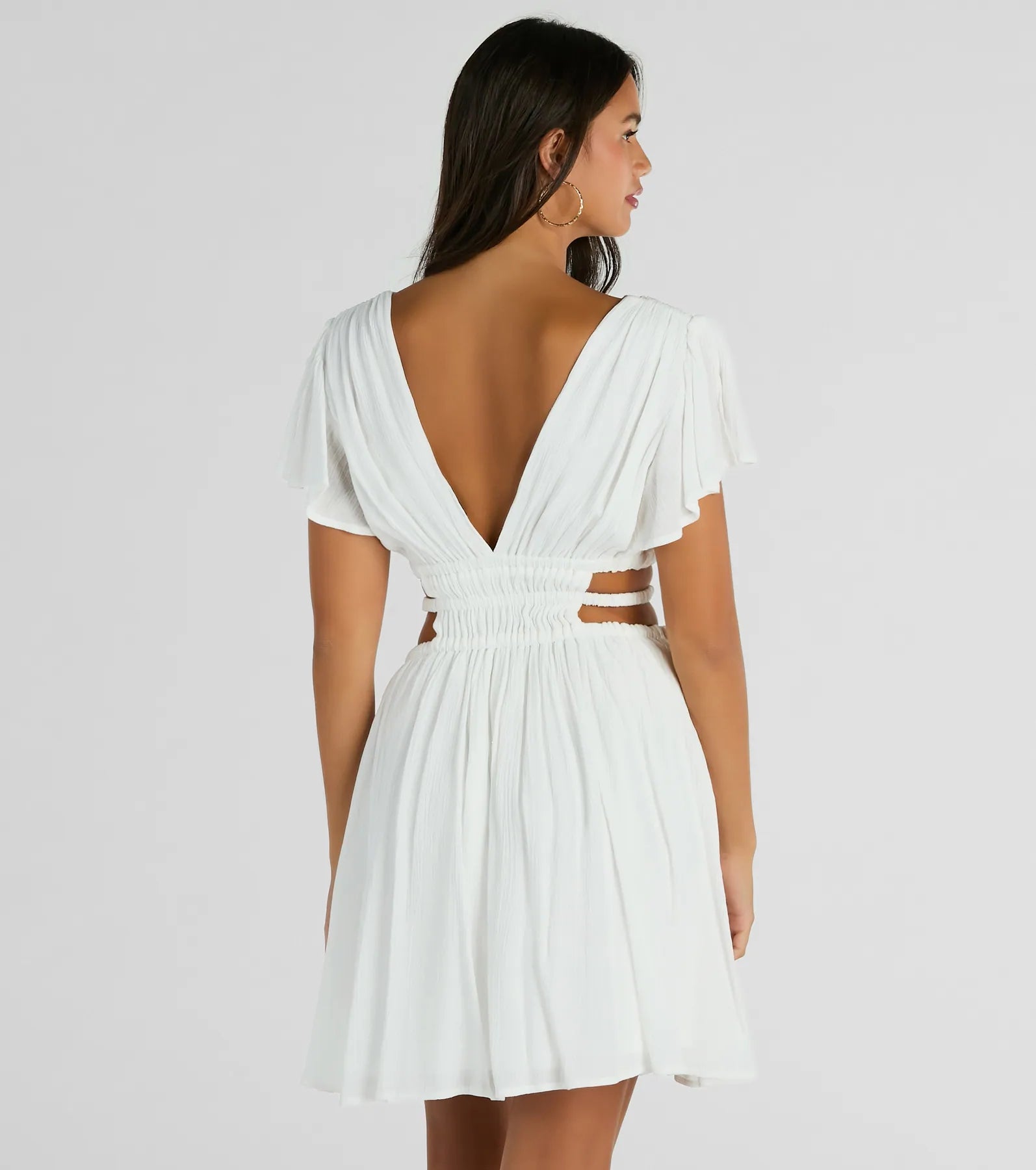Ultimate Allure V-Neck Cutout Skater Dress