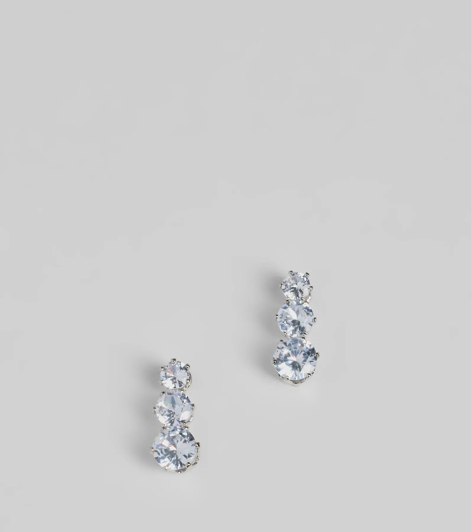 Premium Shimmering Glam Cubic Zirconia Drop Earrings