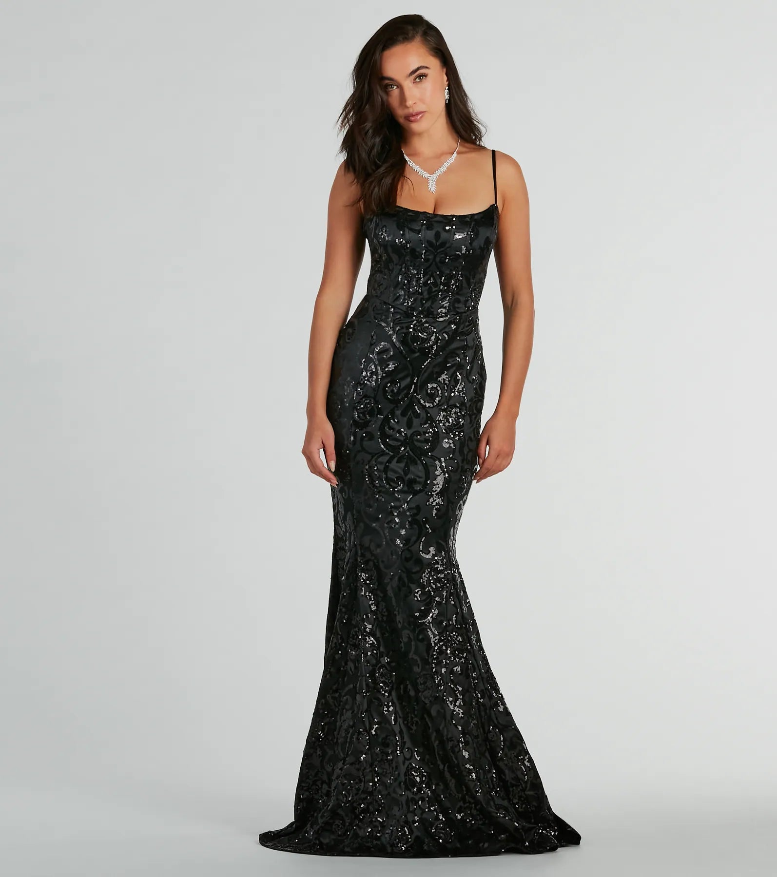 Ultimate Carly Sequin Mermaid Gown - Elegant Formal Dress for Special Occasions