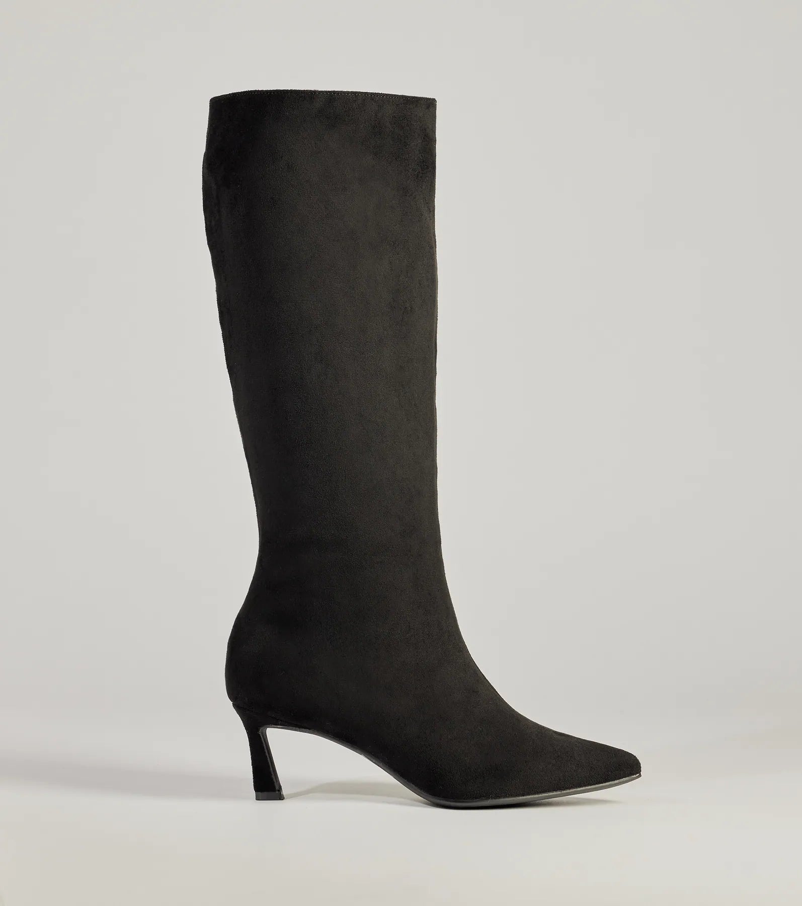 Premium Chic Strut Under-The-Knee Kitten Heel Boots - Ultimate Style Upgrade