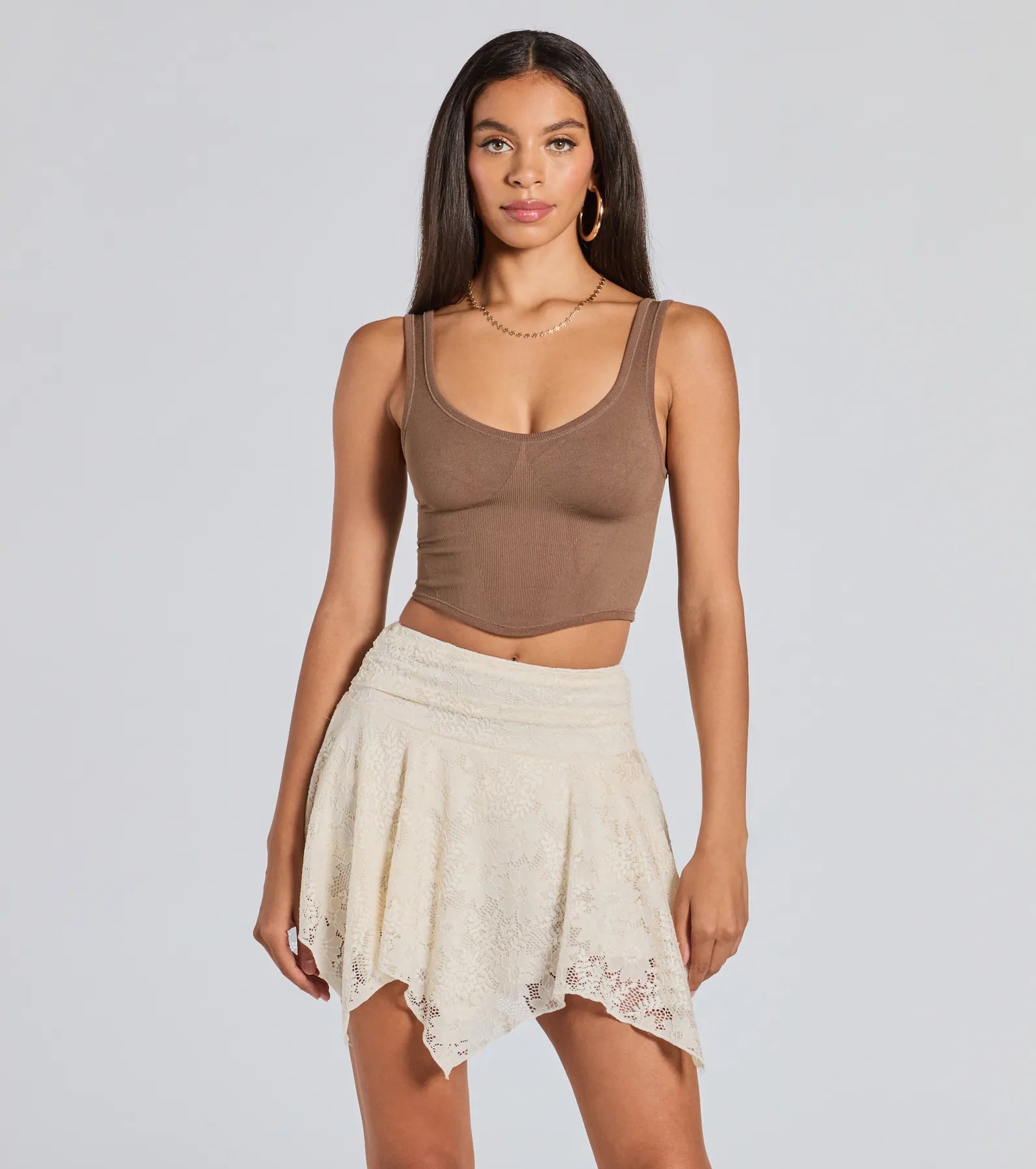 Ultimate Boho-Chic Lace Mini Skort - Sweetest Vibe Collection