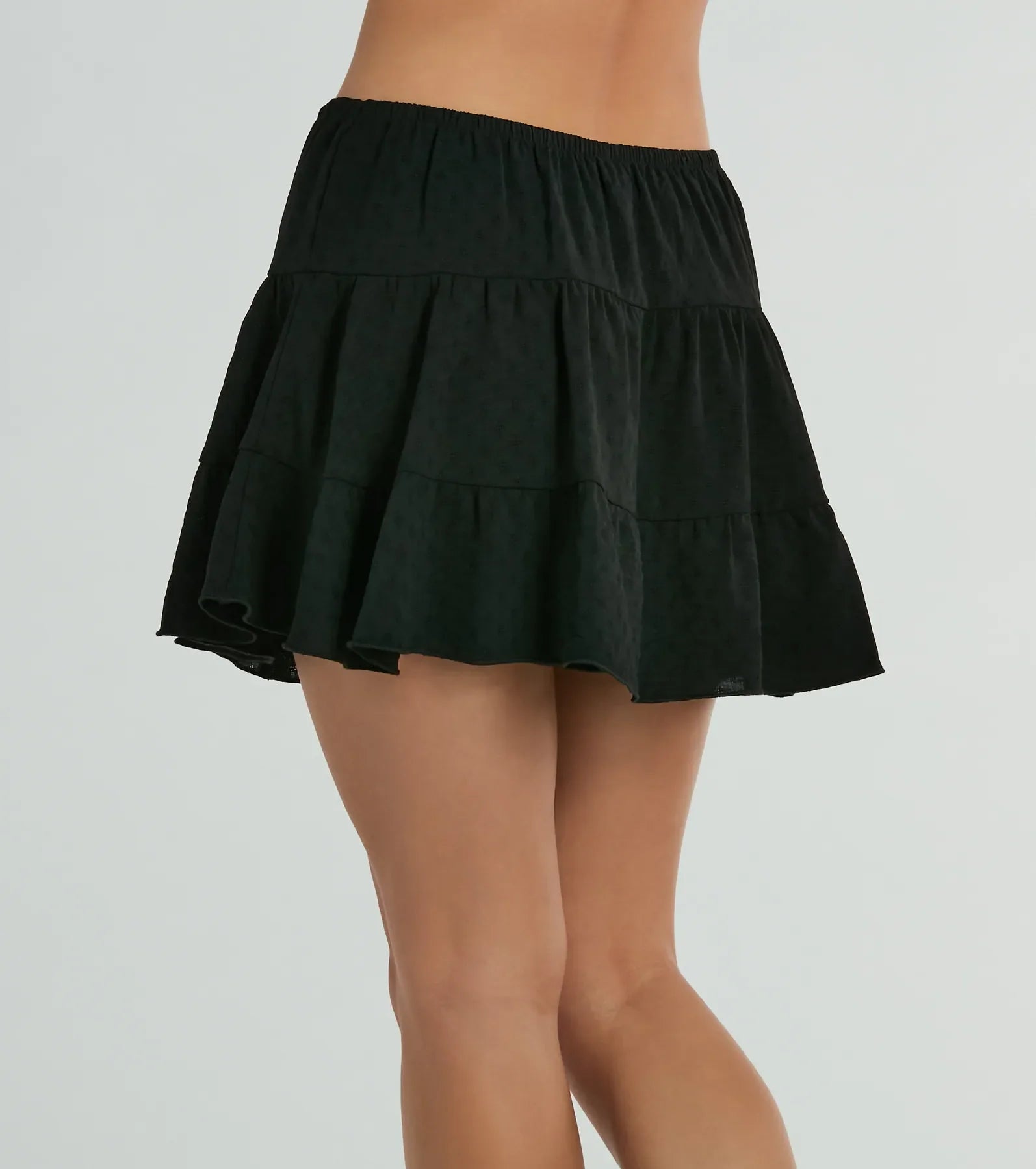 Ultimate Playful Distraction Low Rise Ruffled Mini Skirt