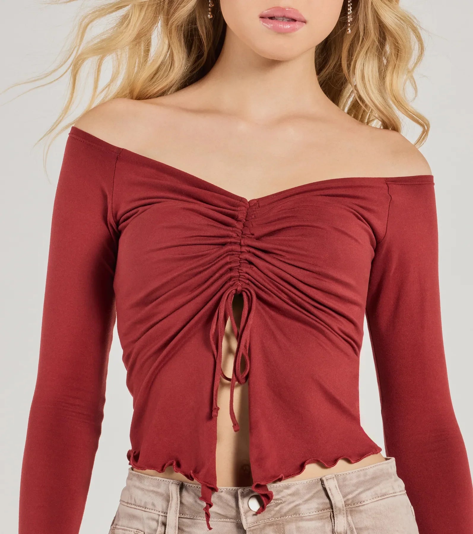 Premium Flirt Off-The-Shoulder Knit Top - Ultimate Casual Chic