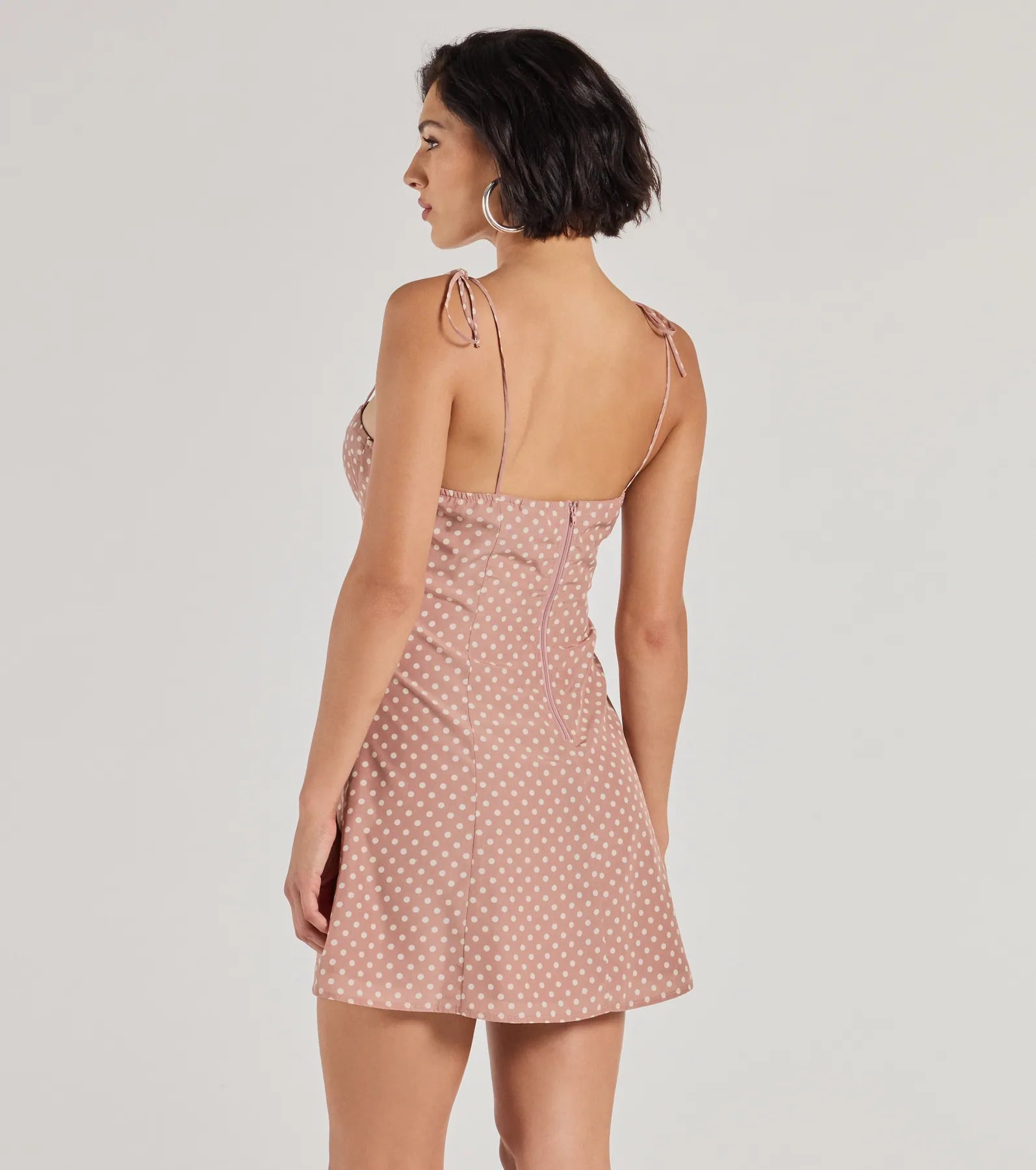 Ultimate Polka Dot Sweetheart Dress - Flattering A-Line Mini Dress