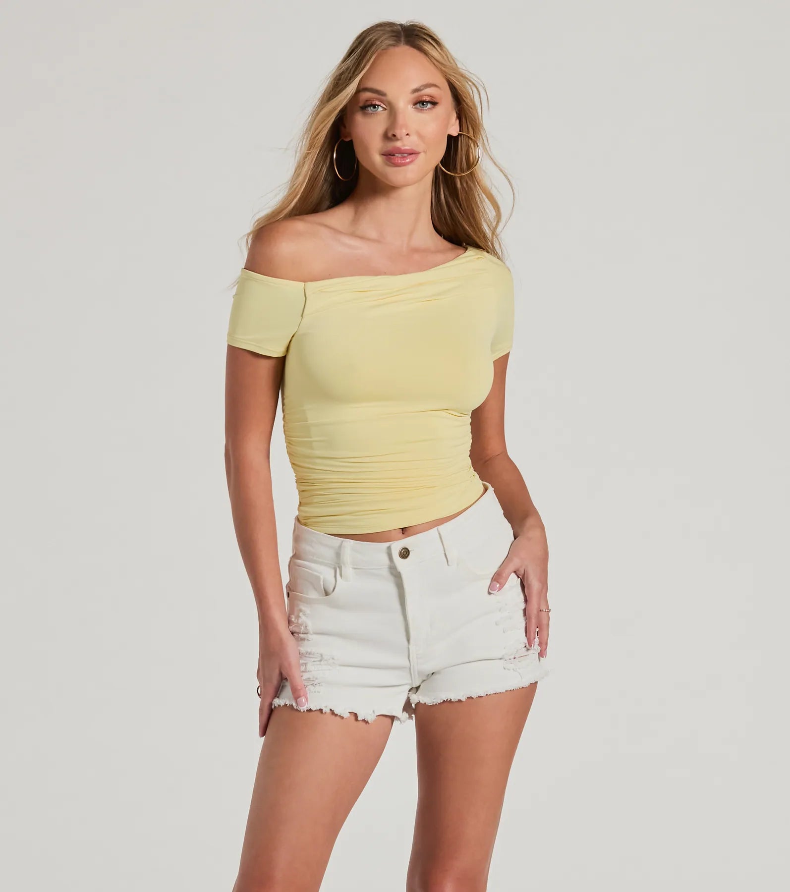 Ultimate Flawless Fit Off-The-Shoulder Knit Top