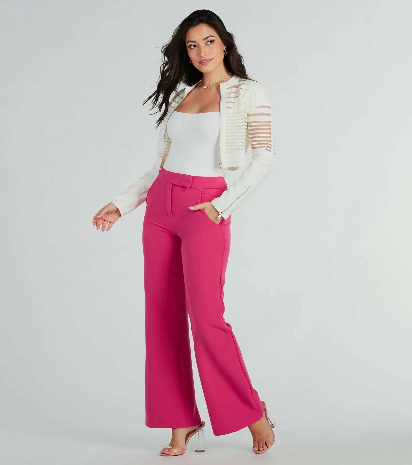 Ultimate Chic High Waist Straight-Leg Office Pants