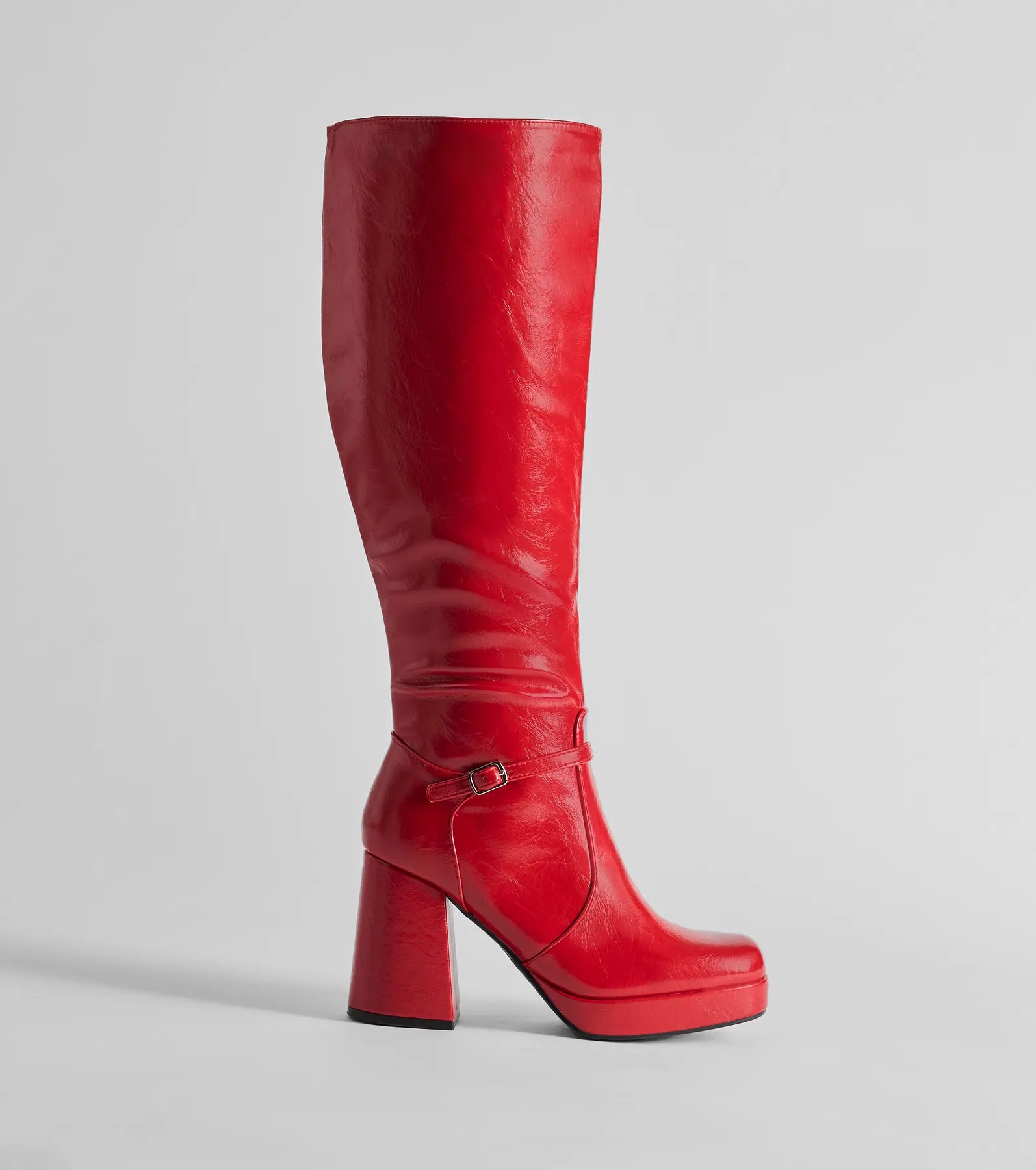 Premium Faux Leather Under-The-Knee Boots - Ultimate Style Statement