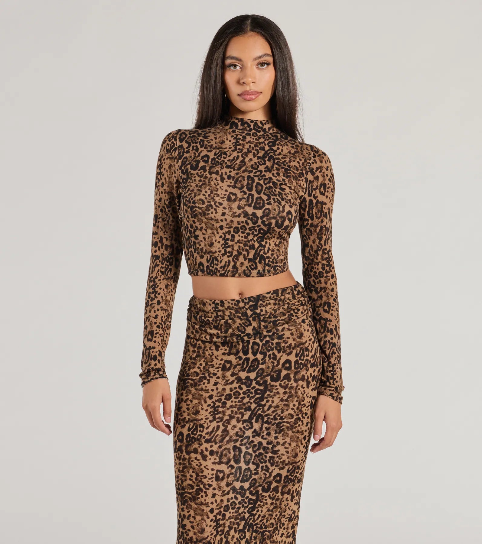 Premium Leopard Print Crop Top - Bold Aura Collection