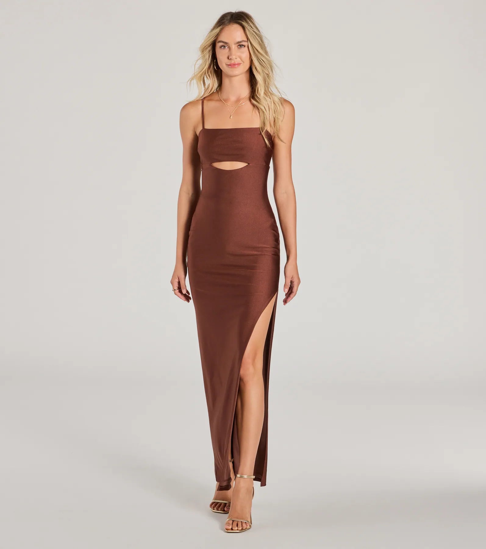 Premium Arianna Sleeveless Cutout Long Formal Dress – Ultimate Elegance