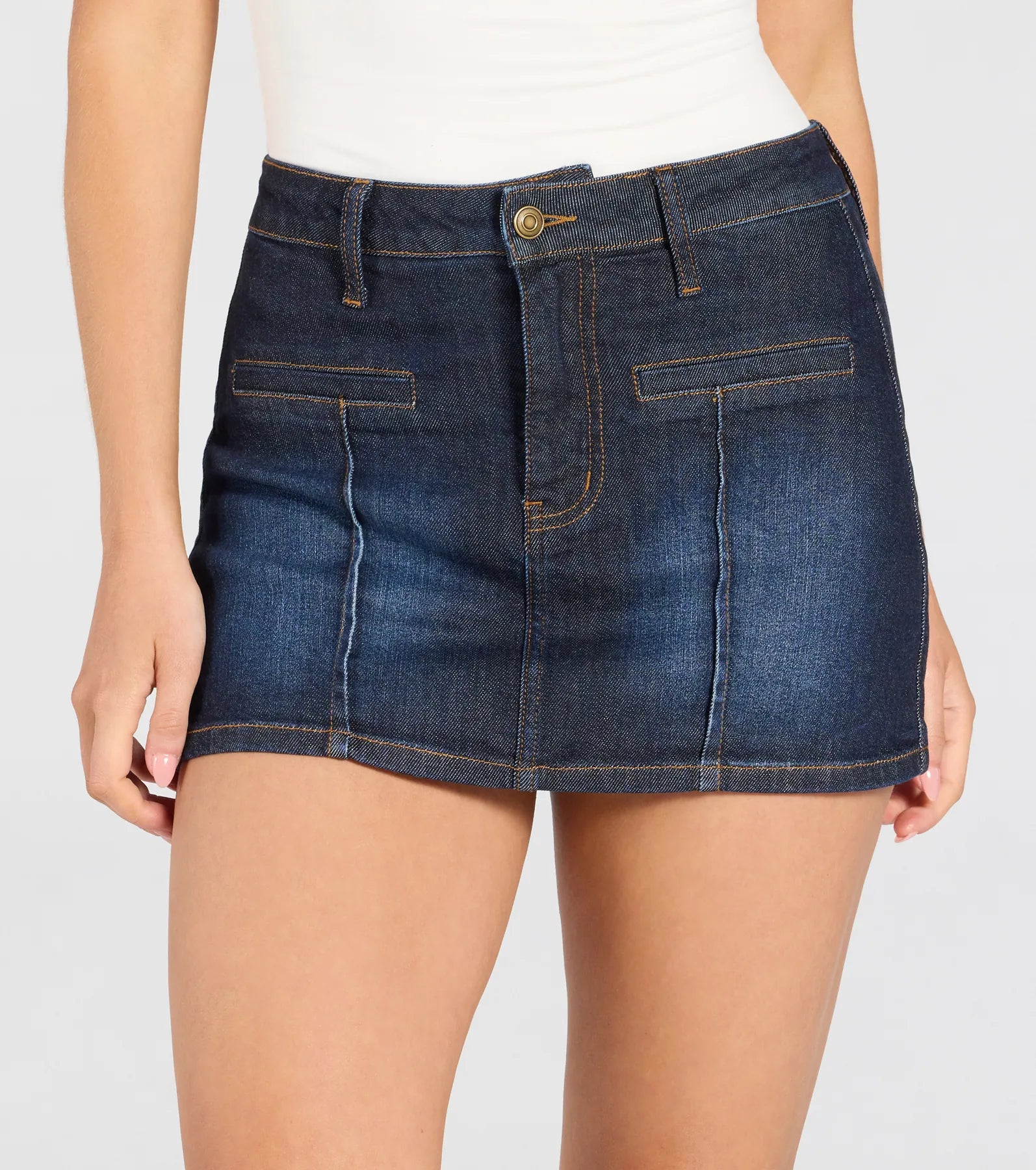 Ultimate High-Rise Denim Skort – Real Babe Essential