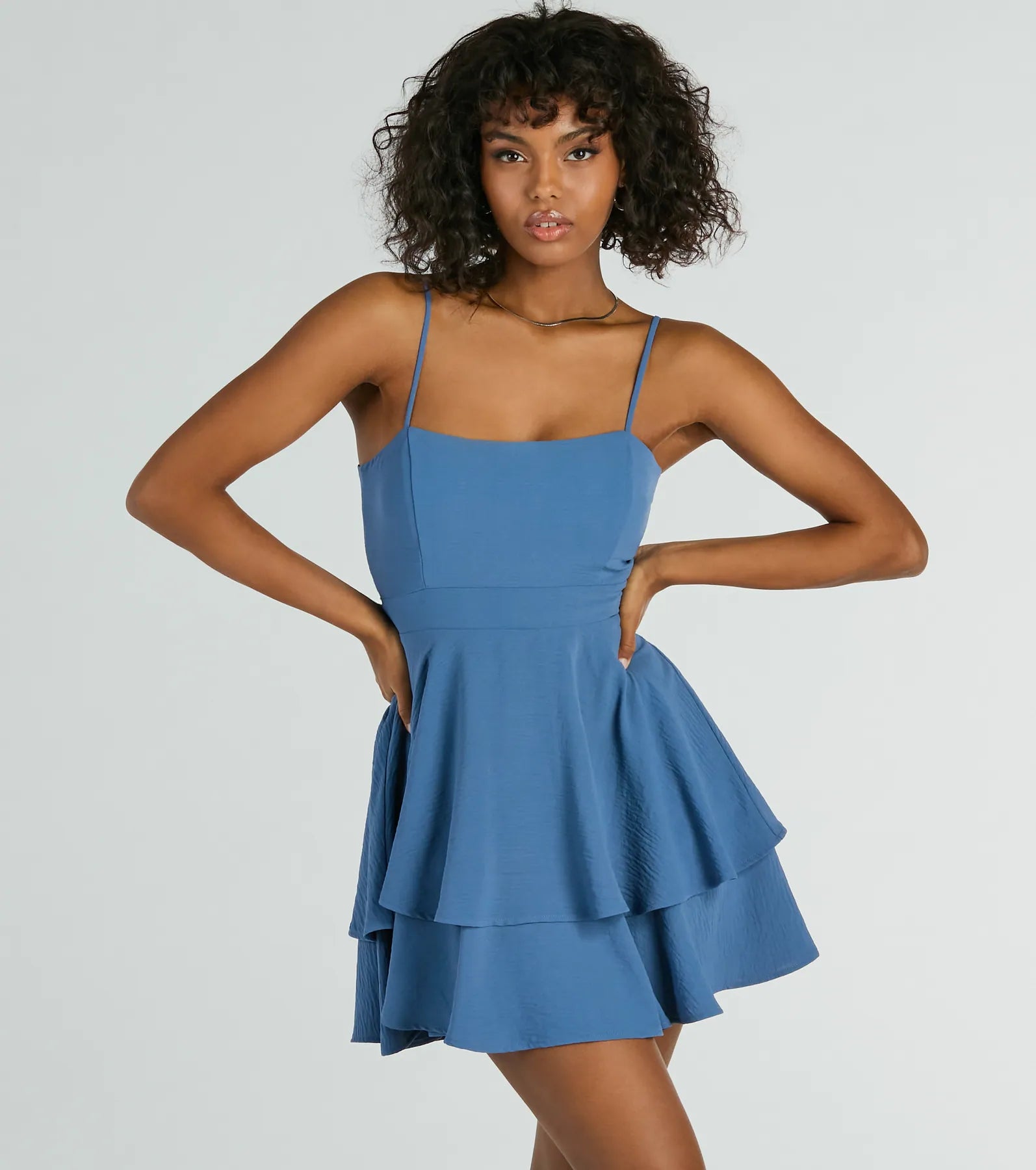 Ultimate Divine Cutie Tie-Back Ruffled Skater Dress