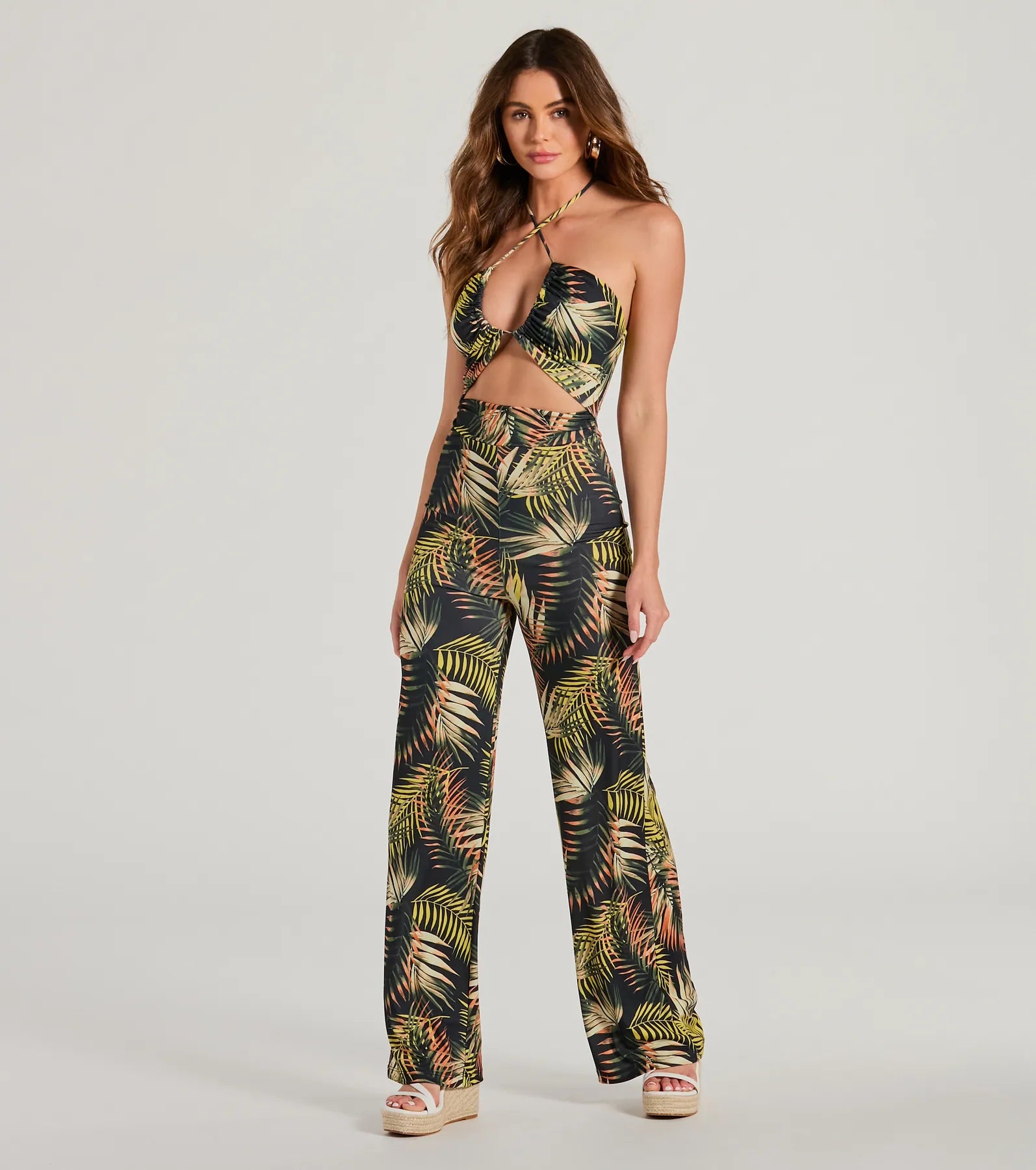 Ultimate Tropical Escape Halter Jumpsuit