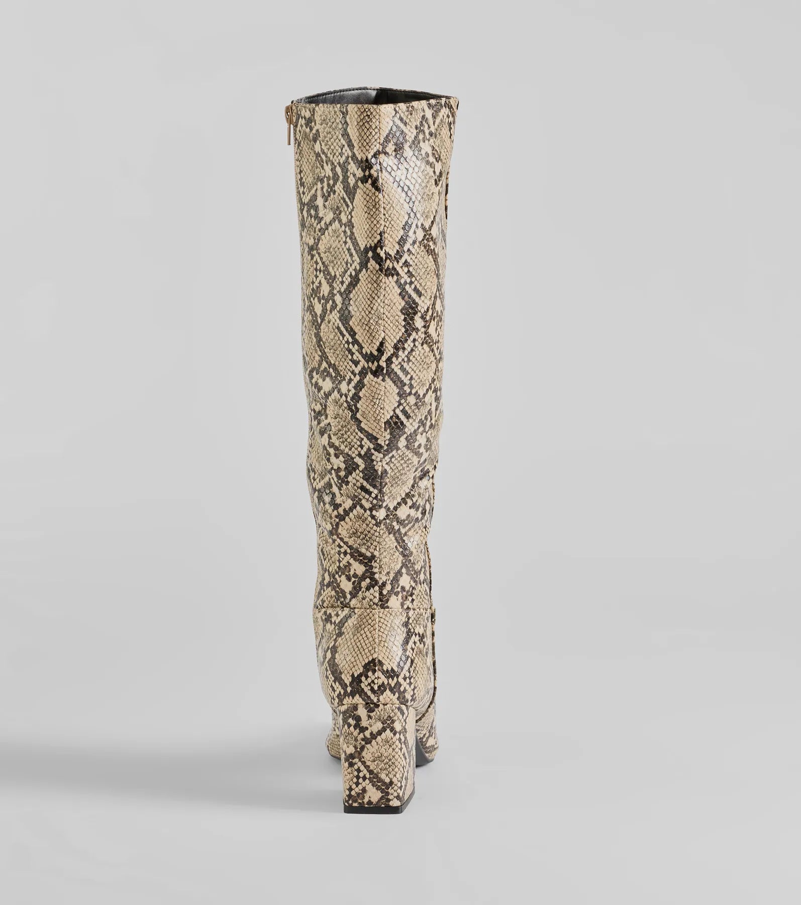 Premium Snake Print Under-The-Knee Boots - Ultimate Style Upgrade