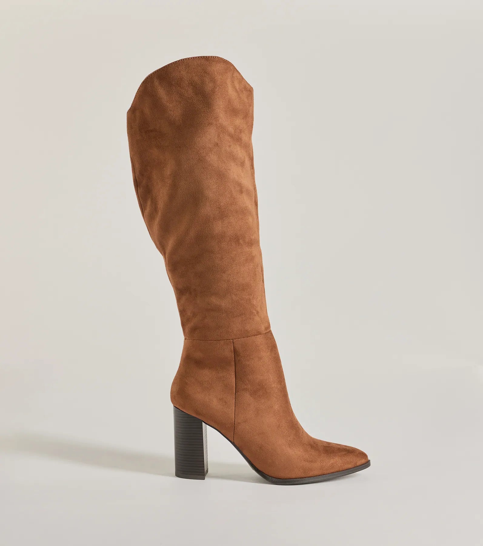 Premium Faux Suede Knee-High Boots - Ultimate Style Statement