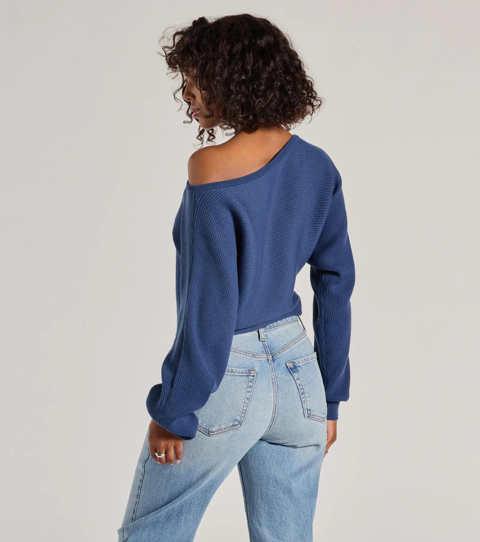 Ultimate Cozy Ribbed Knit Sweater - Off-Shoulder Style