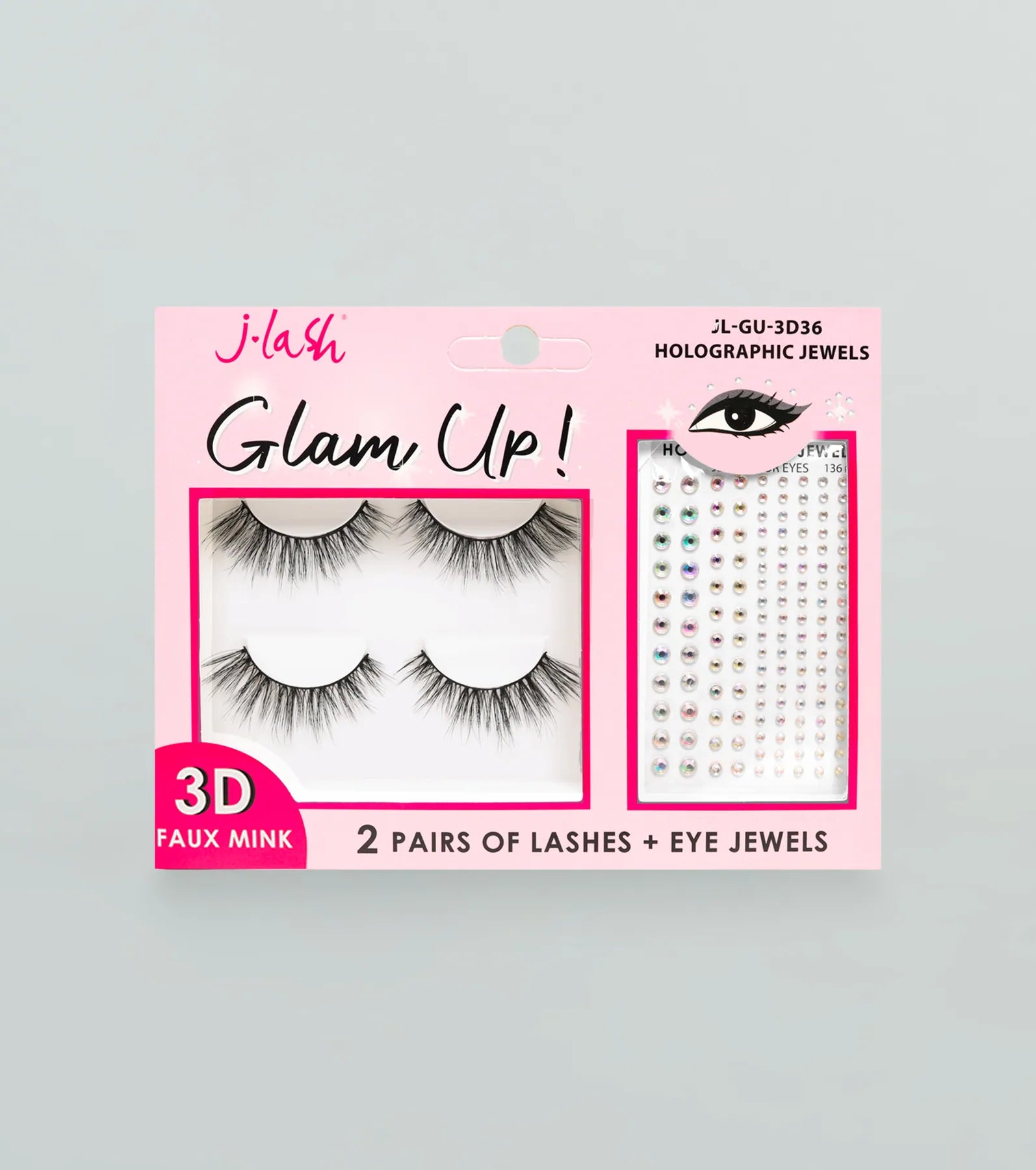 Ultimate Glam Faux Lashes & Eye Jewels Kit
