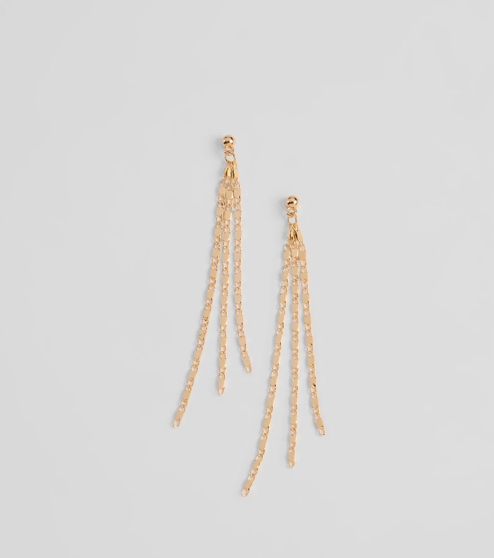 Premium Shining Bright Chain Fringe Earrings