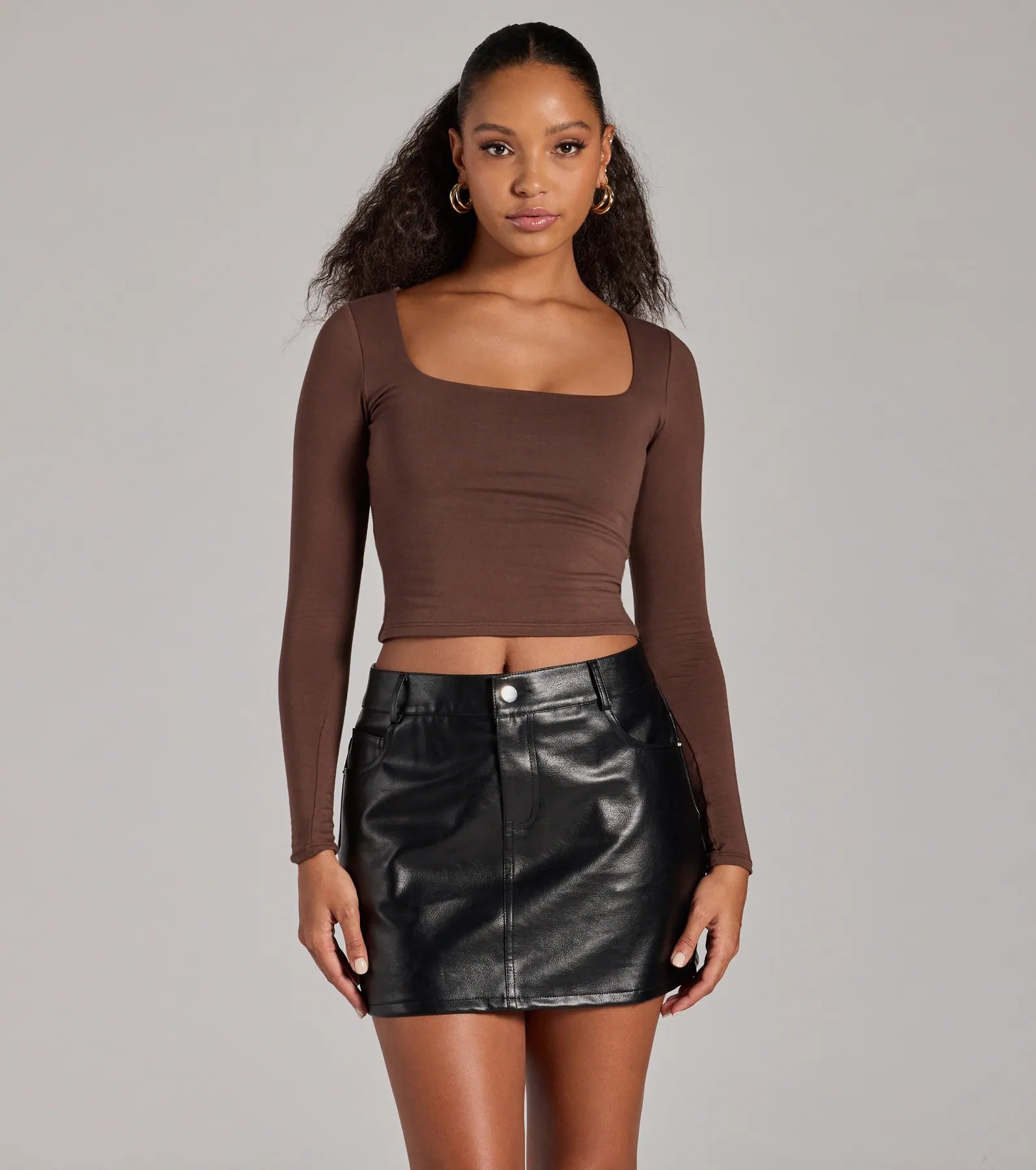 Ultimate Sleek Edge Faux Leather Mini Skirt - Edgy & Chic