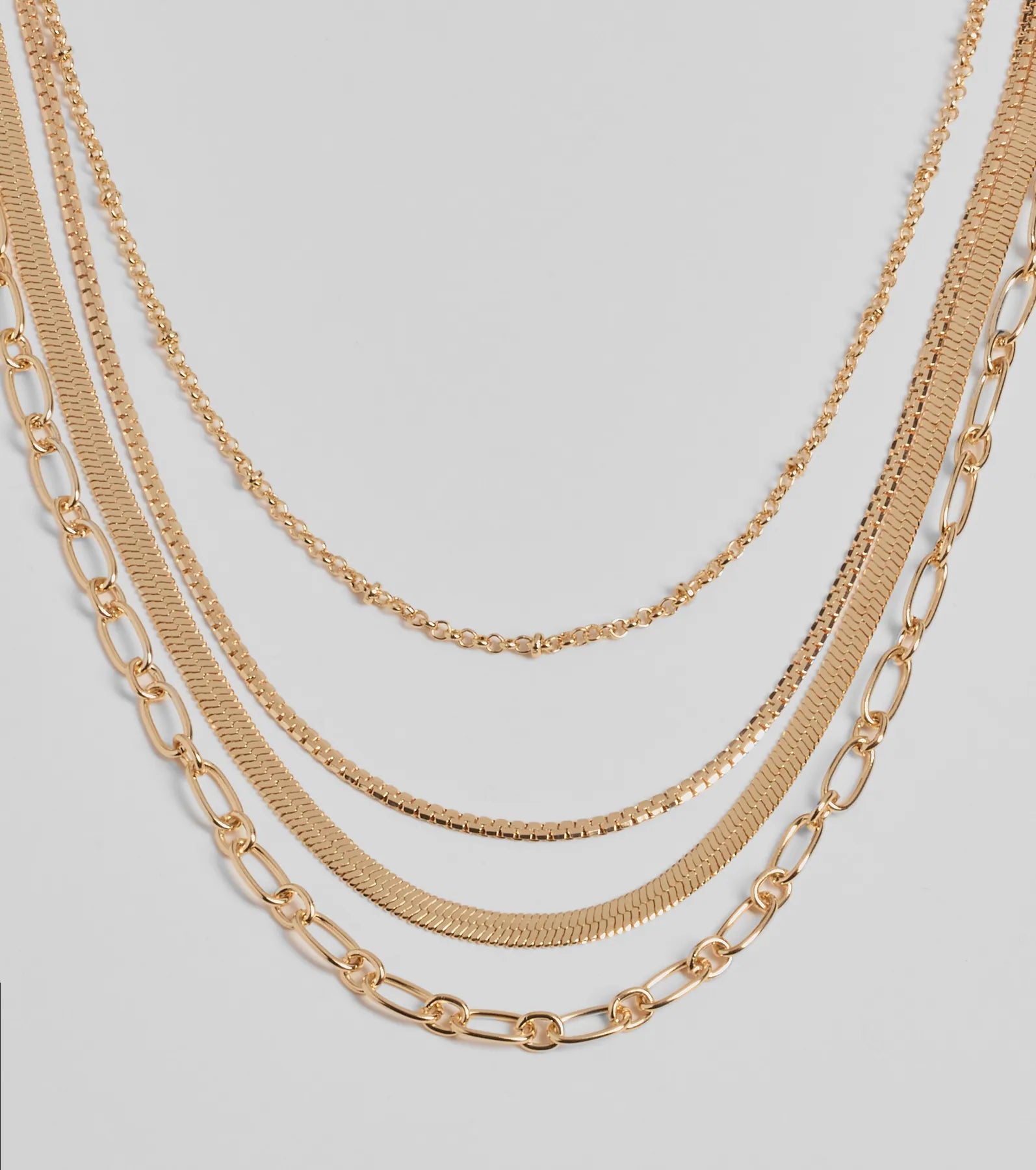 Ultimate Trendy Layers Multi-Chain Necklace