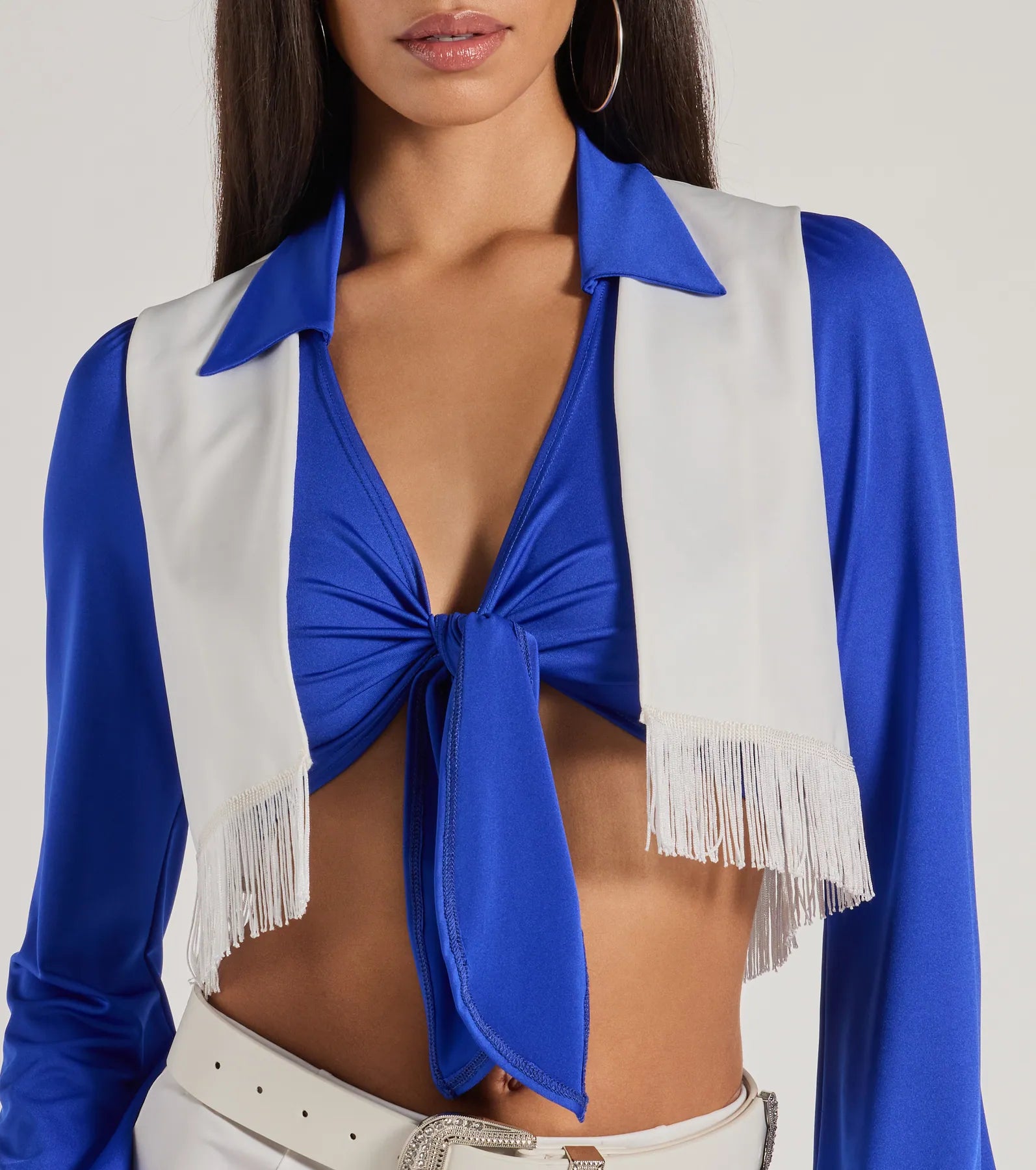 Ultimate Game Day Cheerleader Fringe Vest