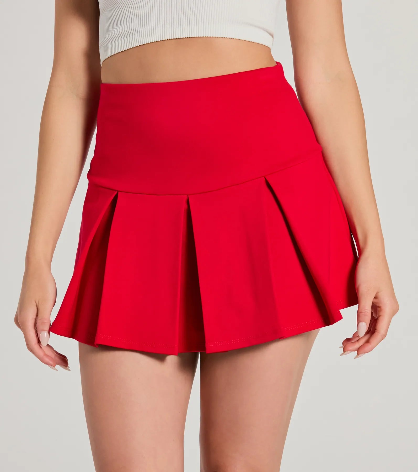 Ultimate Pleated Ponte Skort - High-Rise & Chic