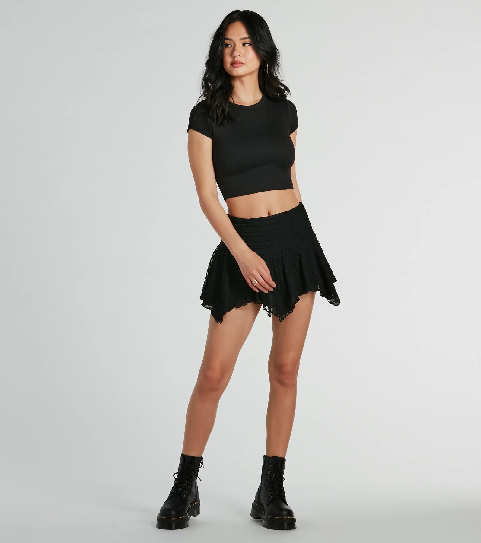 Ultimate Allure Lace Mini Skort - High-Rise Romance