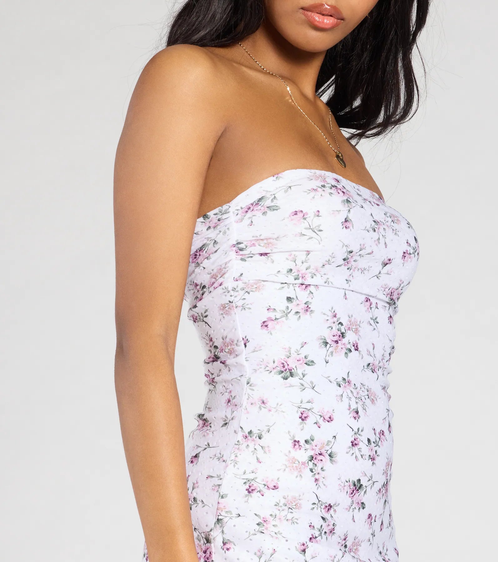 Ultimate Strapless Floral A-Line Mini Dress for Effortless Style