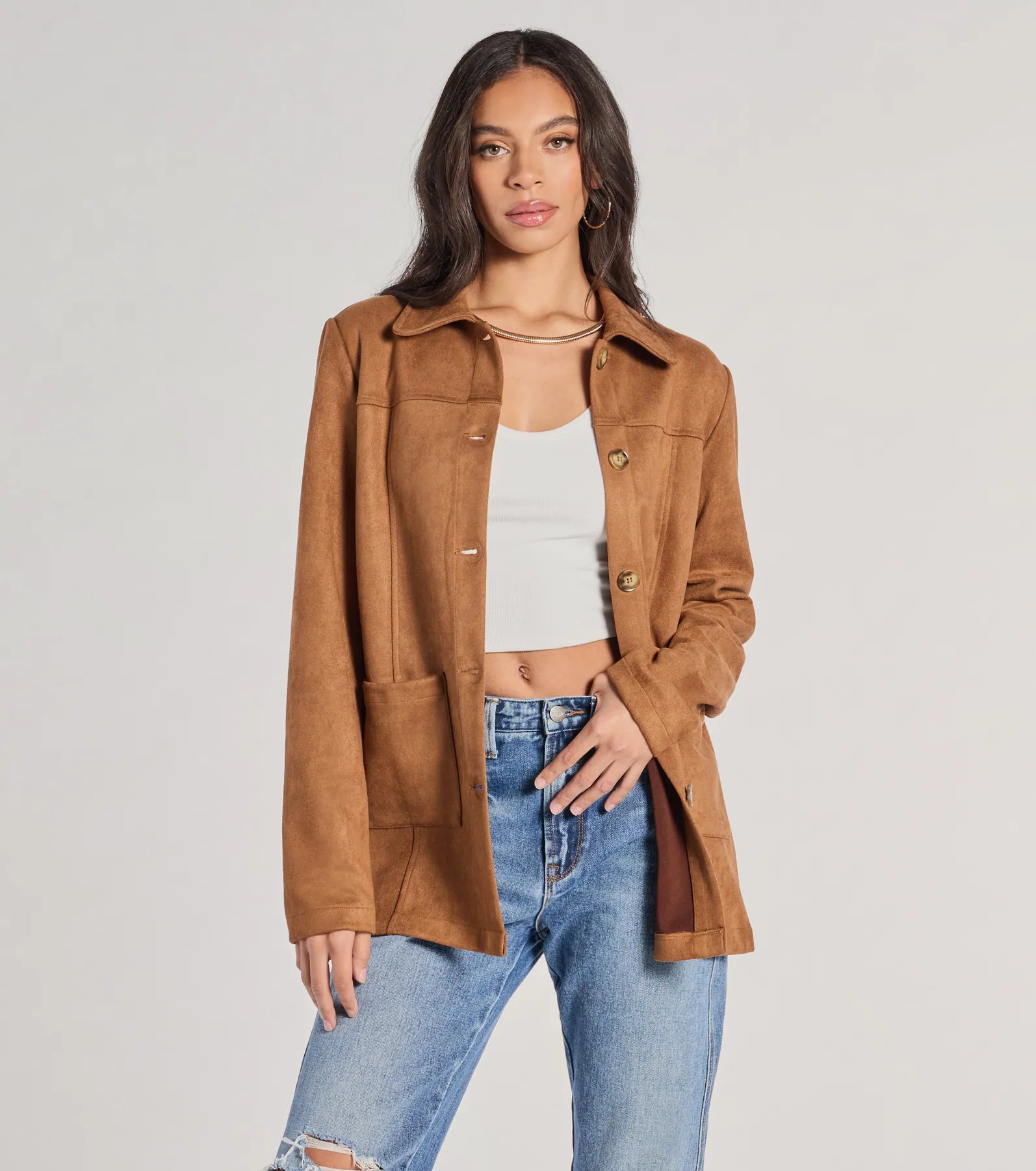 Ultimate Cozy Faux Suede Shacket - Seasonal Essential