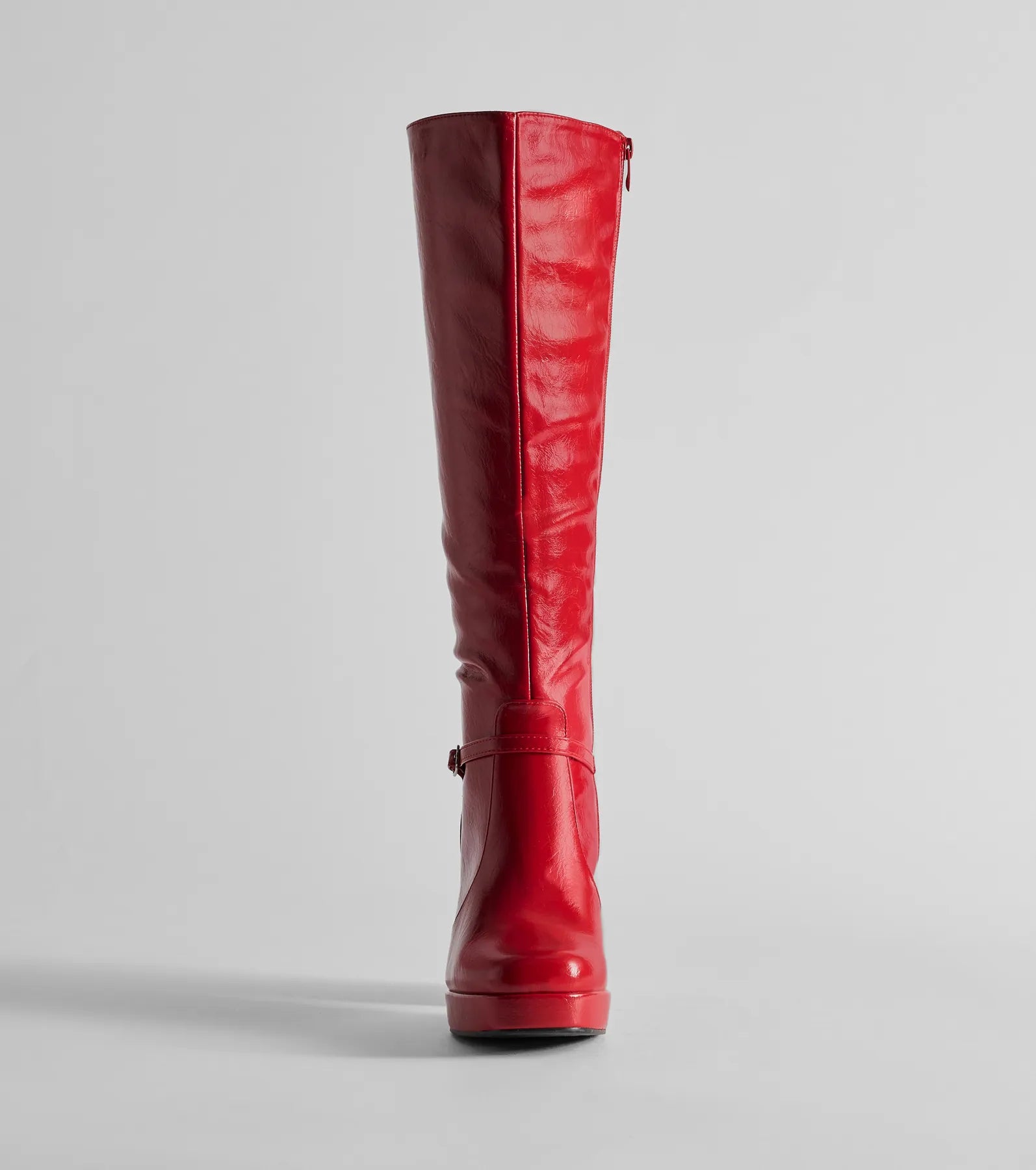 Premium Faux Leather Under-The-Knee Boots - Ultimate Style Statement